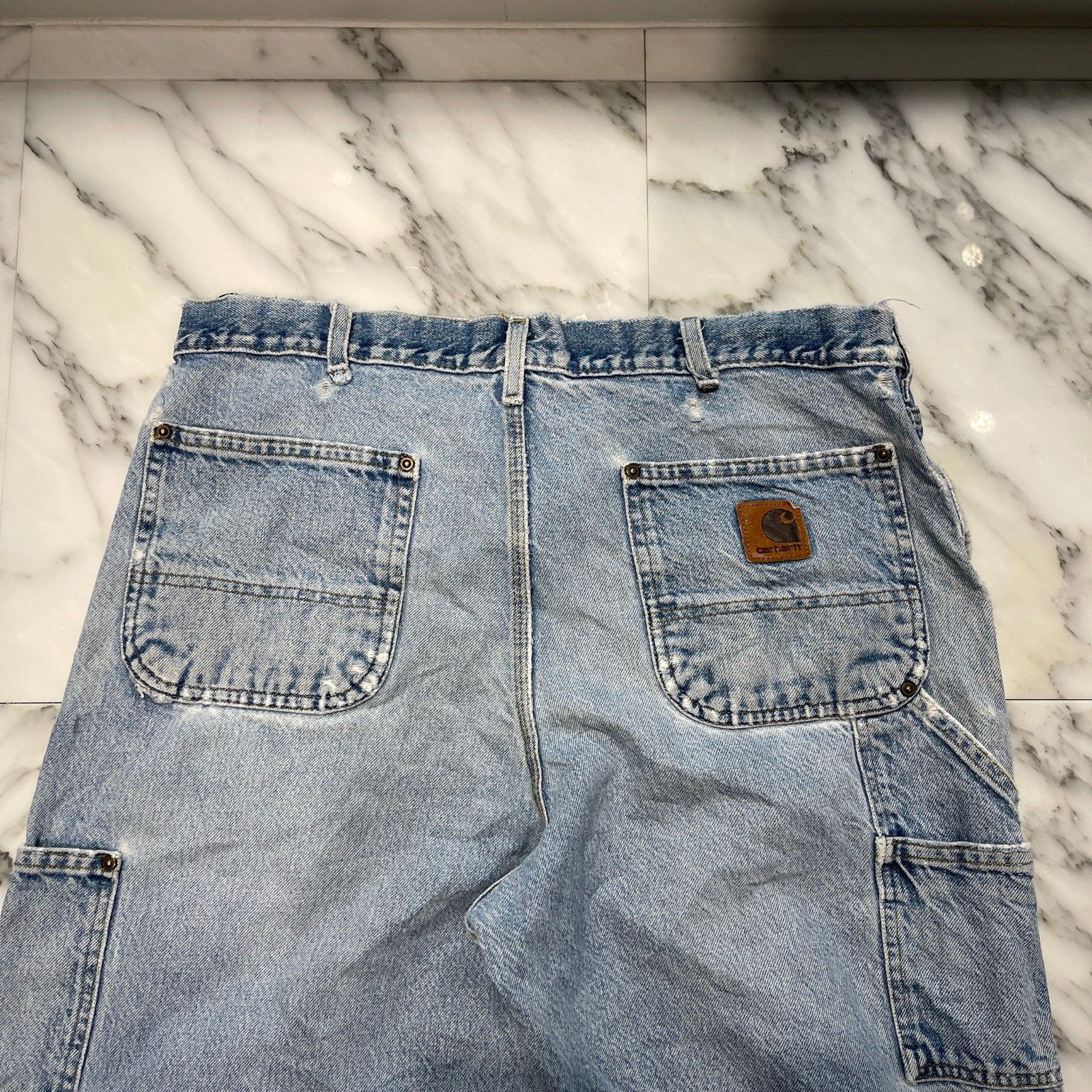 Carhartt Double Knee Denim Painter Pants Size 36×32