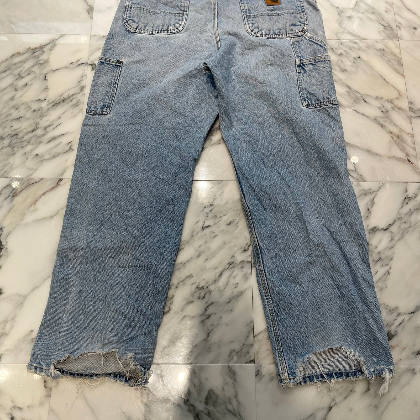 Carhartt Double Knee Denim Painter Pants Size 36×32