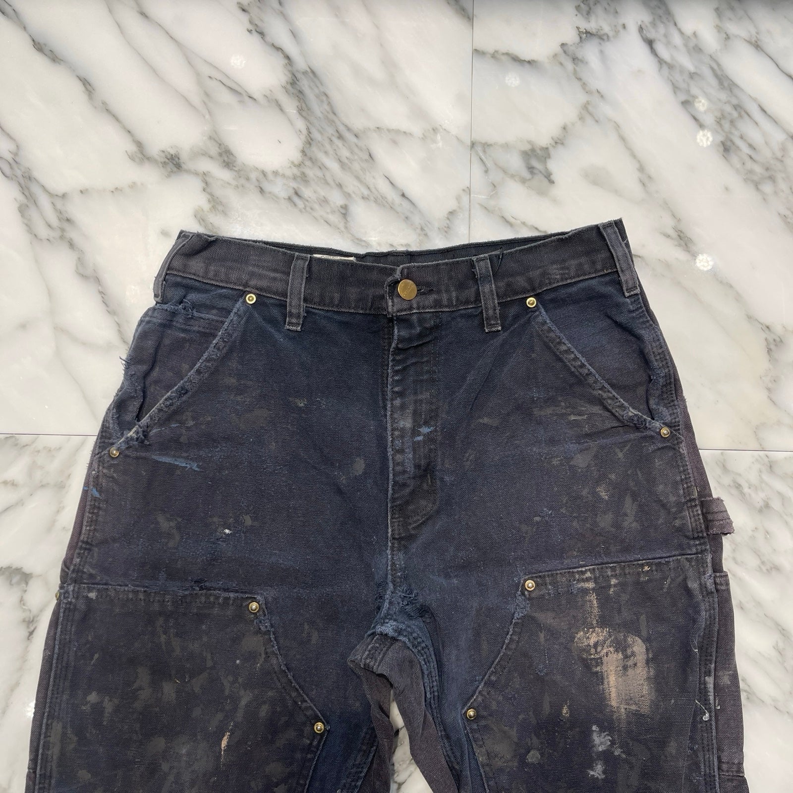 Carhartt Double Knee Denim Painter Pants 30×32