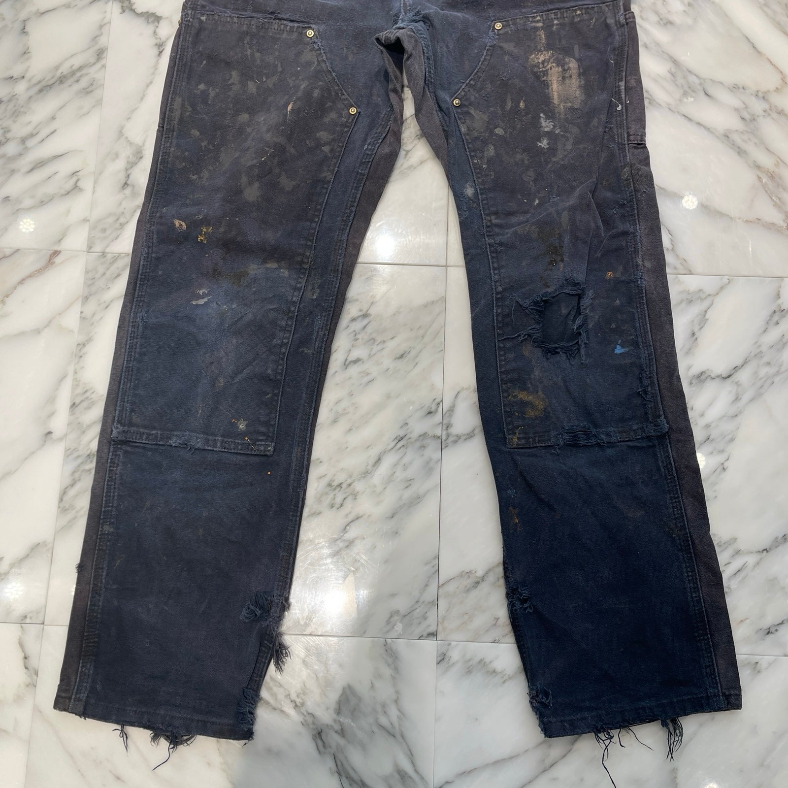 Carhartt Double Knee Denim Painter Pants 30×32