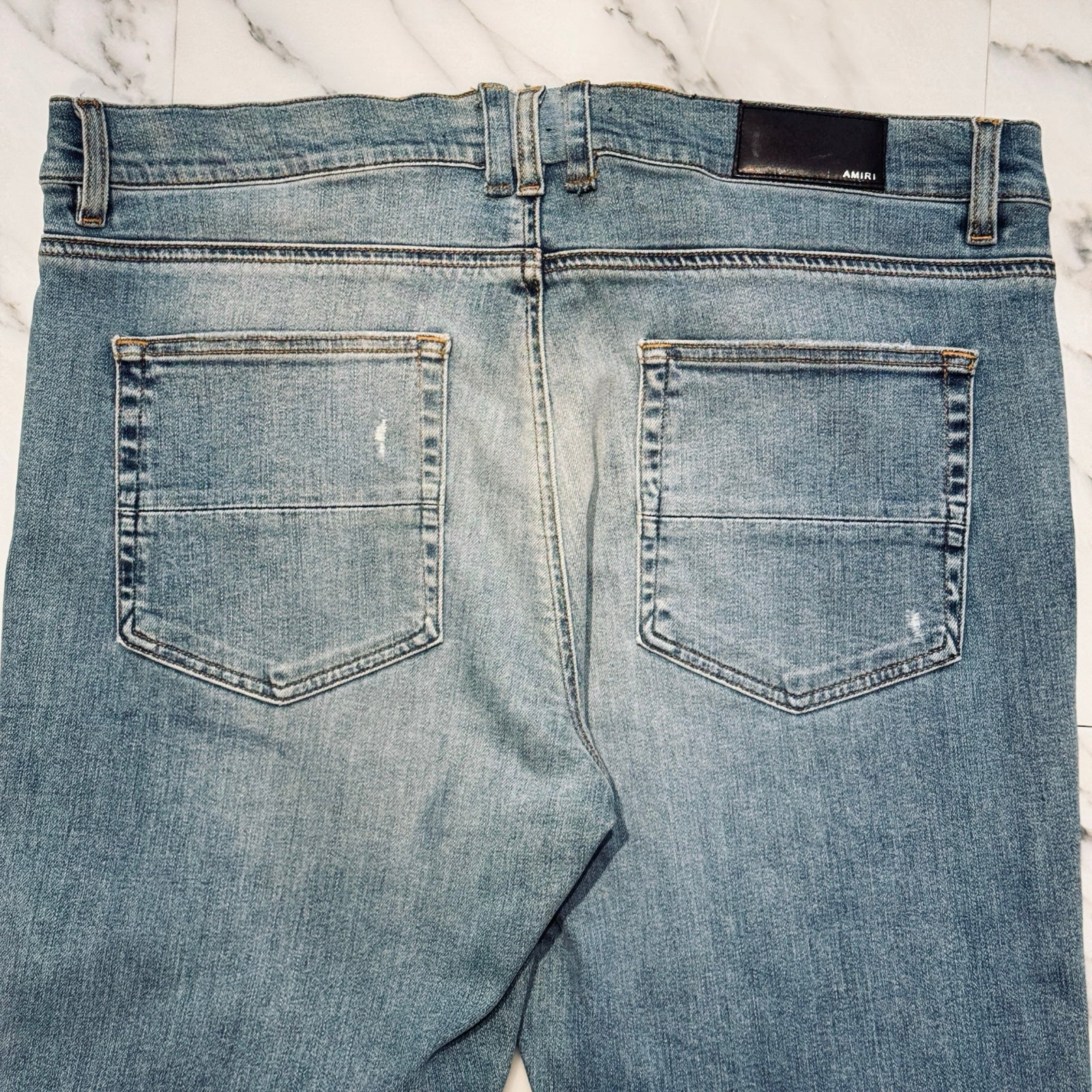 AMIRI MX1 Damage Regular Fit Jeans Size 38