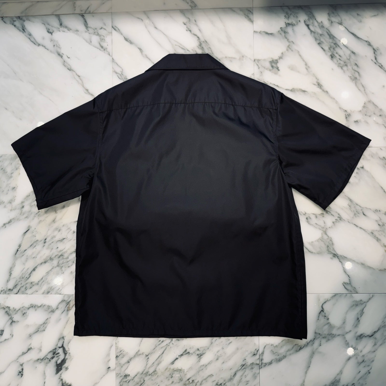 PRADA 2024SS Re-Nylon Triangle Logo Multi Pocket Short Sleeve Shirt SC768 S000 1WQ8 Size XL