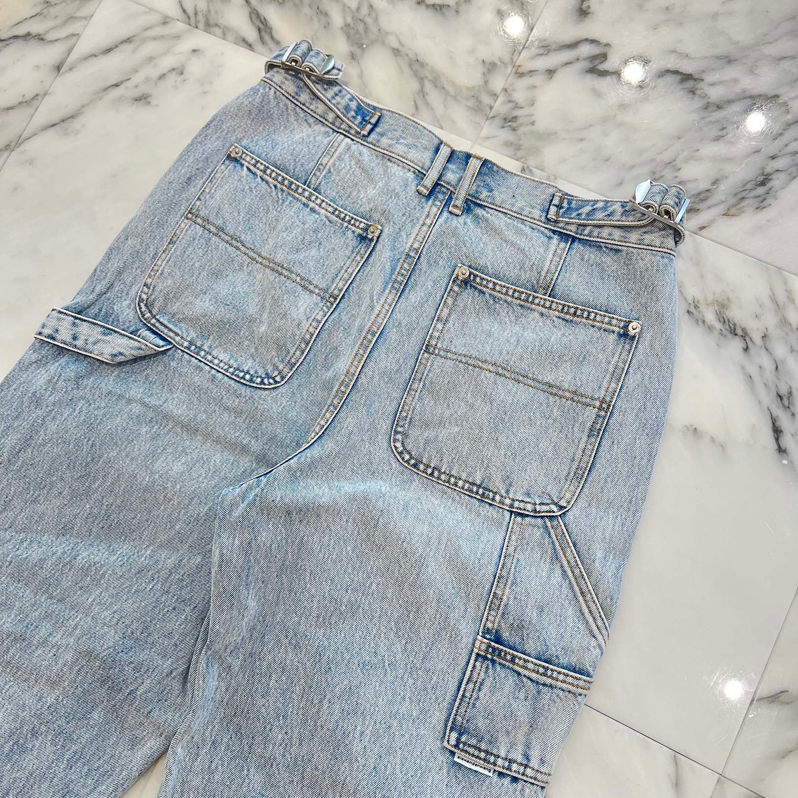 Alexander Wang 2022SS Double Front Carpenter Jeans 4DC4214012 Size