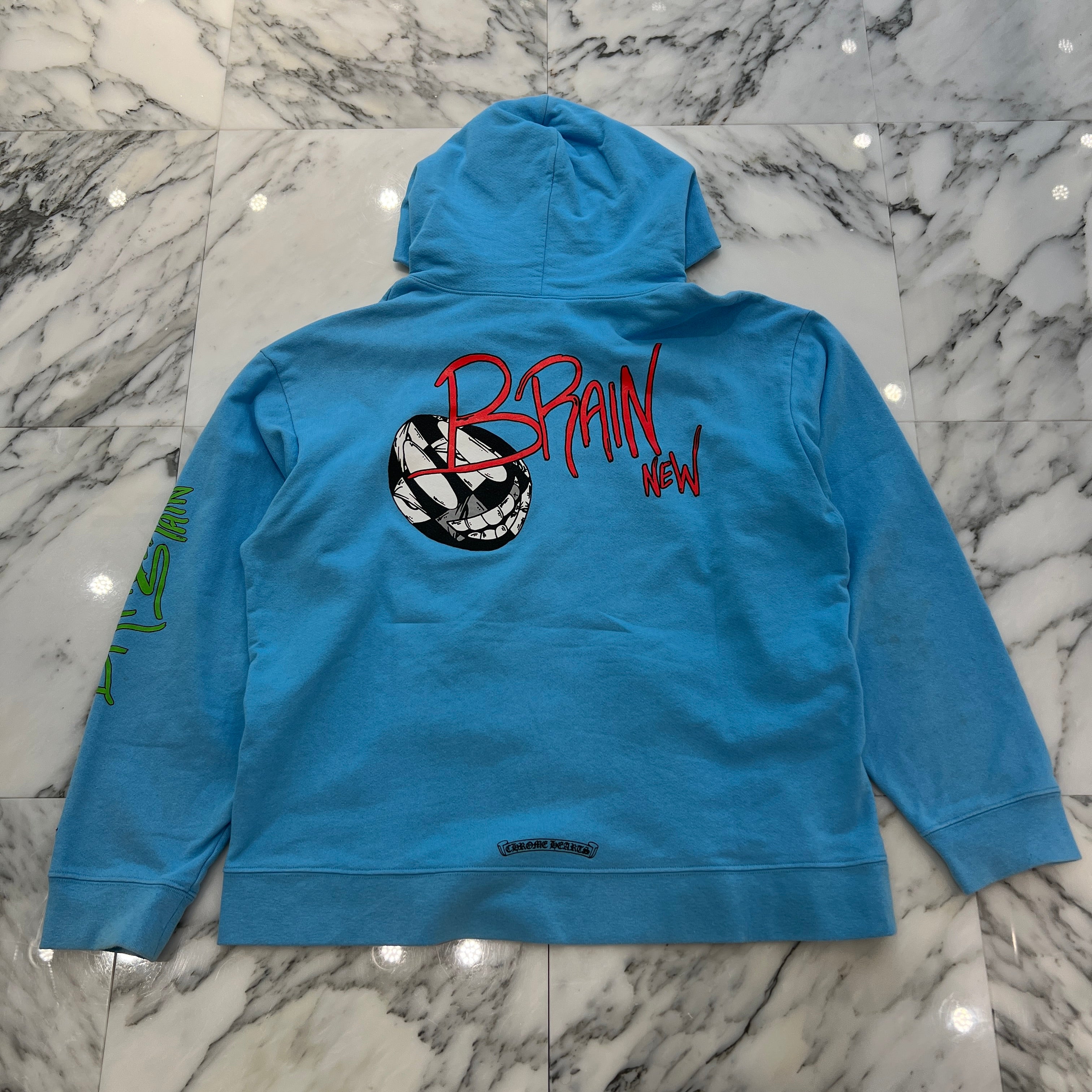 CHROME HEARTS × MATTY BOY 2024SS BRAIN NEW Pullover Hoodie Size XXL クロムハーツ×マッティボーイ ブレインニュー プルオーバーフーディ サイズXXL