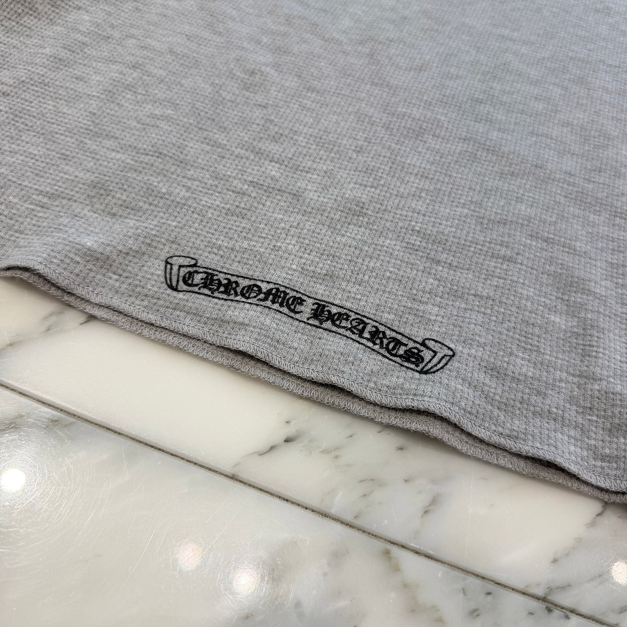 CHROME HEARTS 2025SS Floral Cross Horseshoe Thermal Long Sleeve Tee Size XL クロムハーツ フローラルクロス ホースシュー サーマル ロングスリーブ Tシャツ サイズXL