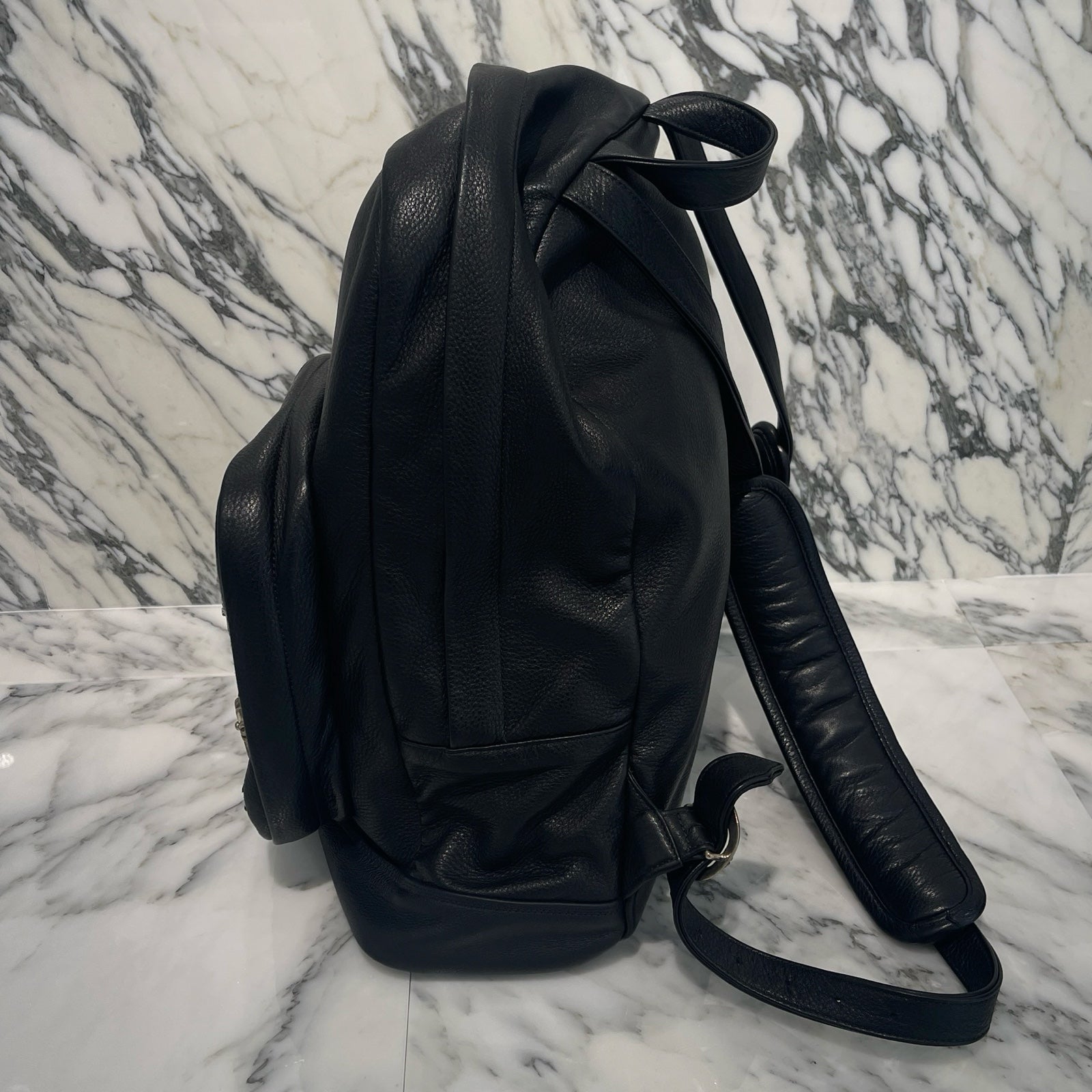 CHROME HEARTS Seventh Grade Leather Cross Patch Back Pack クロムハーツ セブンスグレード レザークロスパッチ バックパック