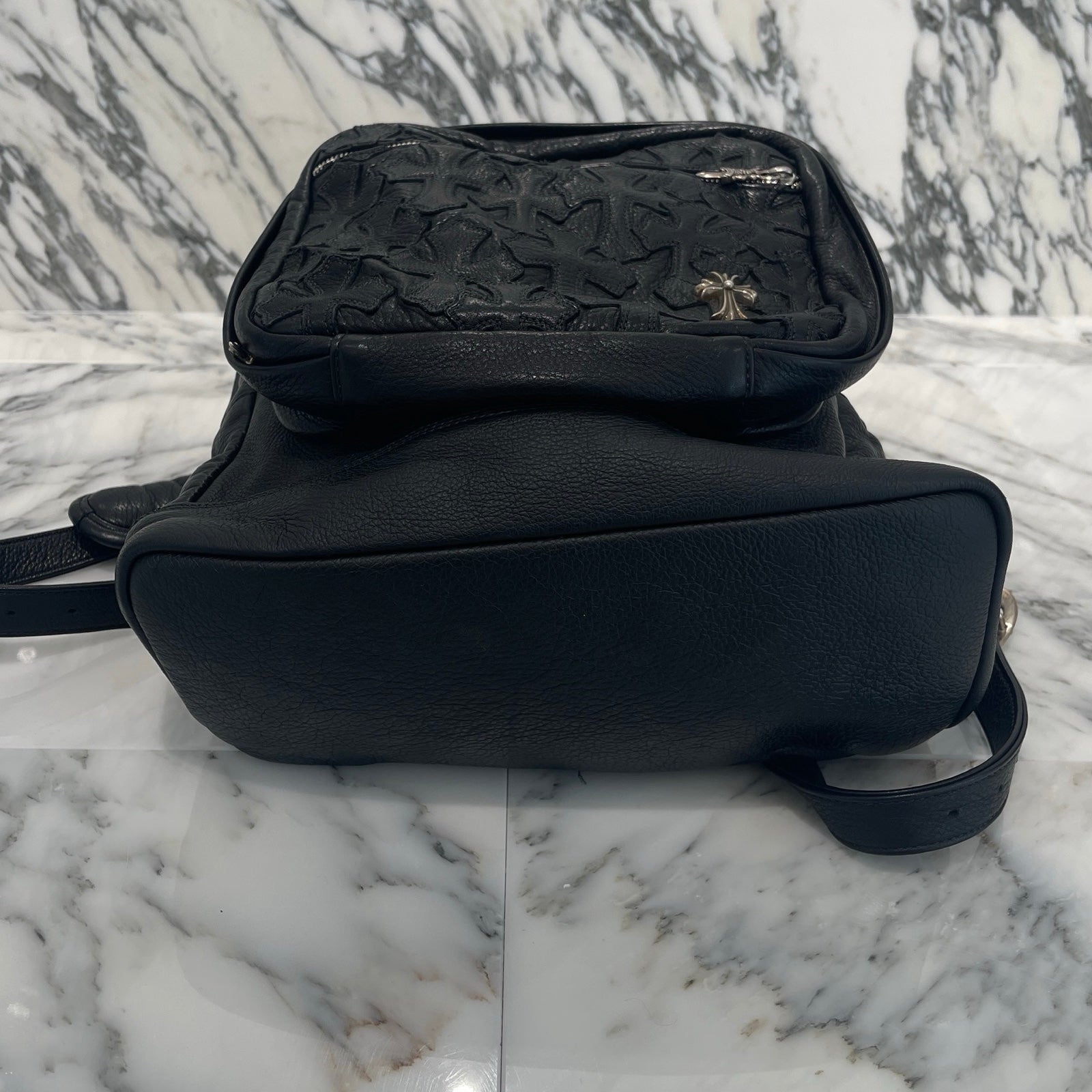 CHROME HEARTS Seventh Grade Leather Cross Patch Back Pack クロムハーツ セブンスグレード レザークロスパッチ バックパック