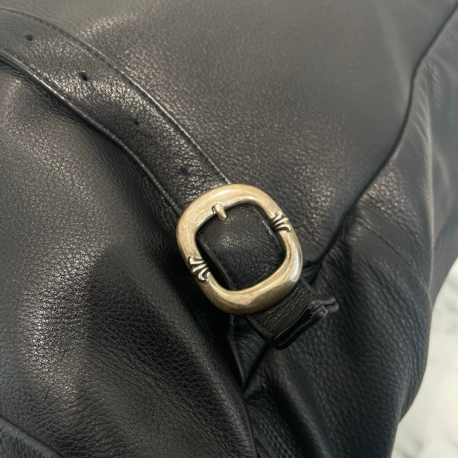 CHROME HEARTS Seventh Grade Leather Cross Patch Back Pack クロムハーツ セブンスグレード レザークロスパッチ バックパック