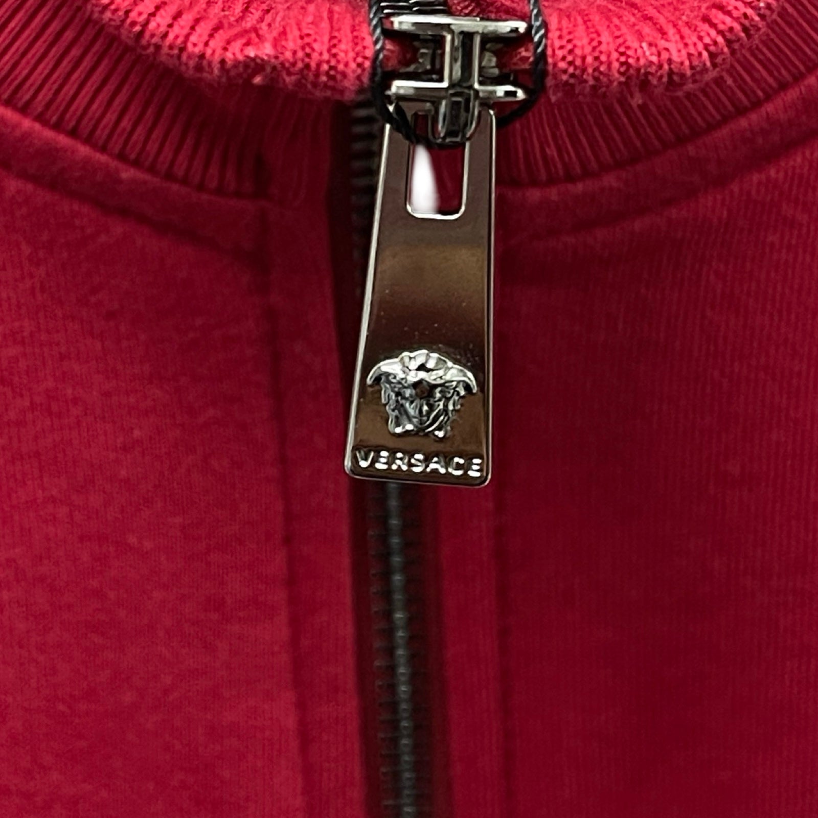 VERSACE 2024SS 90's Vintage Logo Zip Up Sweat Shirt 1016659 1A12492 Size XL