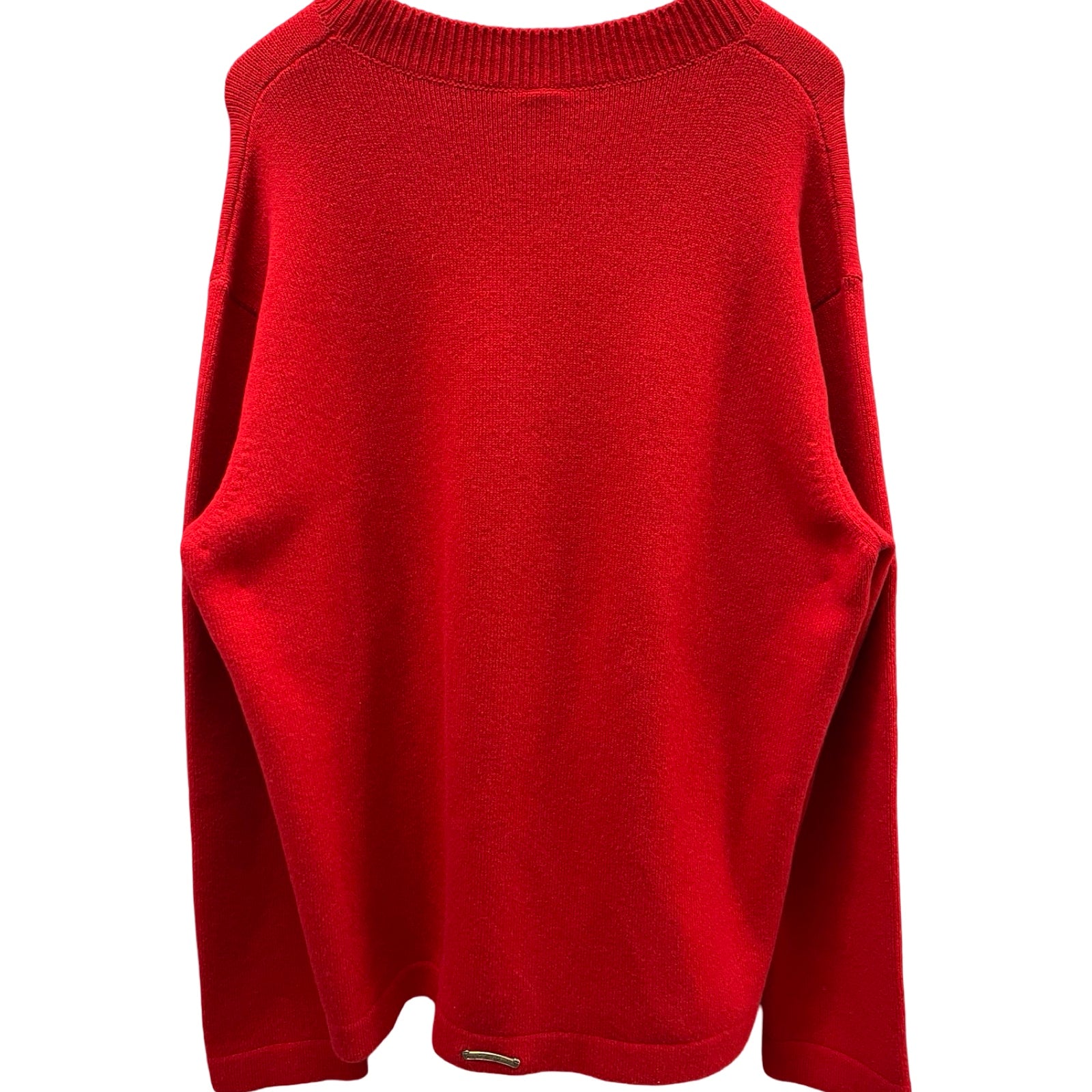 CHROME HEARTS Y NOT King Taco 3 Cemetery Cross Patch Cashmere Knit Sweater Size L