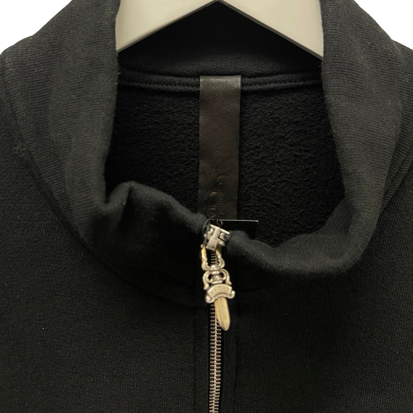 CHROME HEARTS Y NOT SLO RIDE Half Zip Sweat Shirt Size L