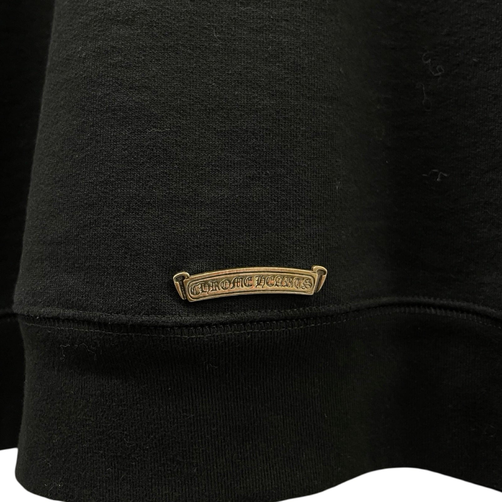 CHROME HEARTS Y NOT SLO RIDE Half Zip Sweat Shirt Size L