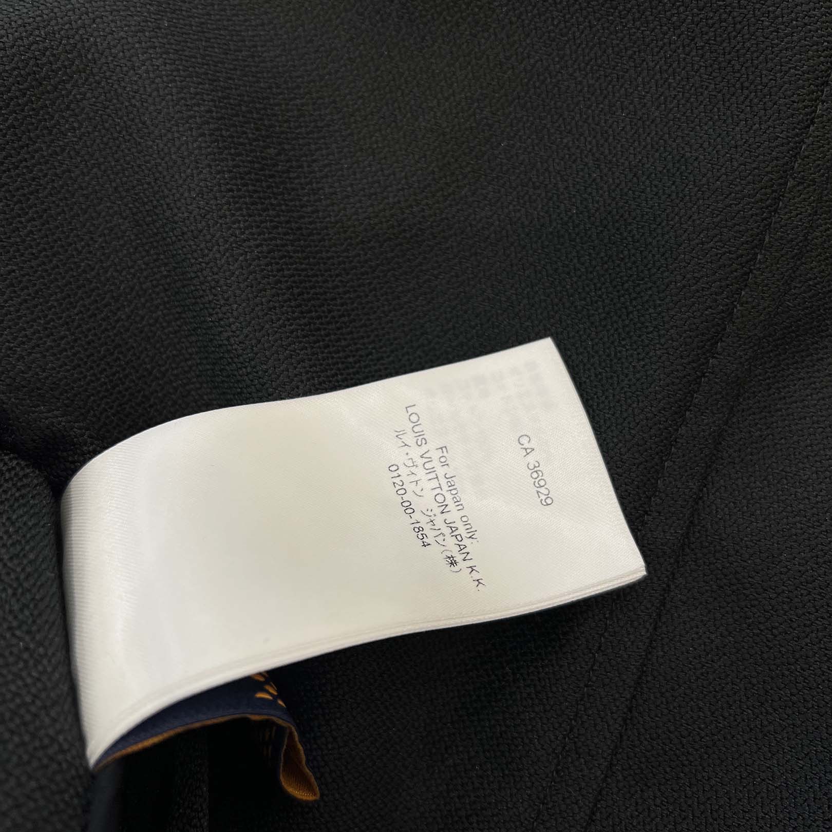 LOUIS VUITTON 2024AW Beads Logo Embellished Zip Up Jacket HRB21E Size 50 ルイヴィトン ビーズロゴ装飾 ジップアップ ブルゾン サイズ50
