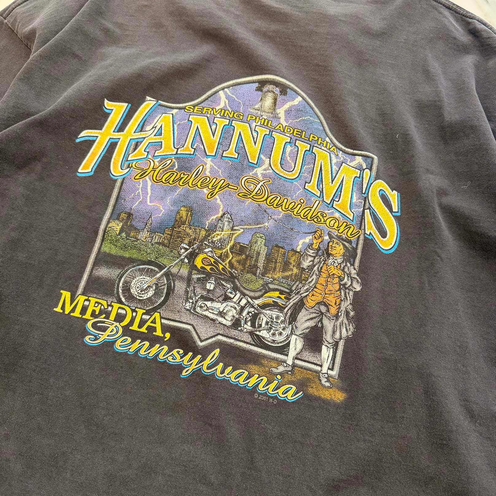 Vintage 90’s Harley-Davidson "Spider Web" Long Sleeve Tee Size XXXL ヴィンテージ 90’s ハーレー・ダビットソン "スパイダーウェブ" ロングスリーブTシャツ サイズXXXL