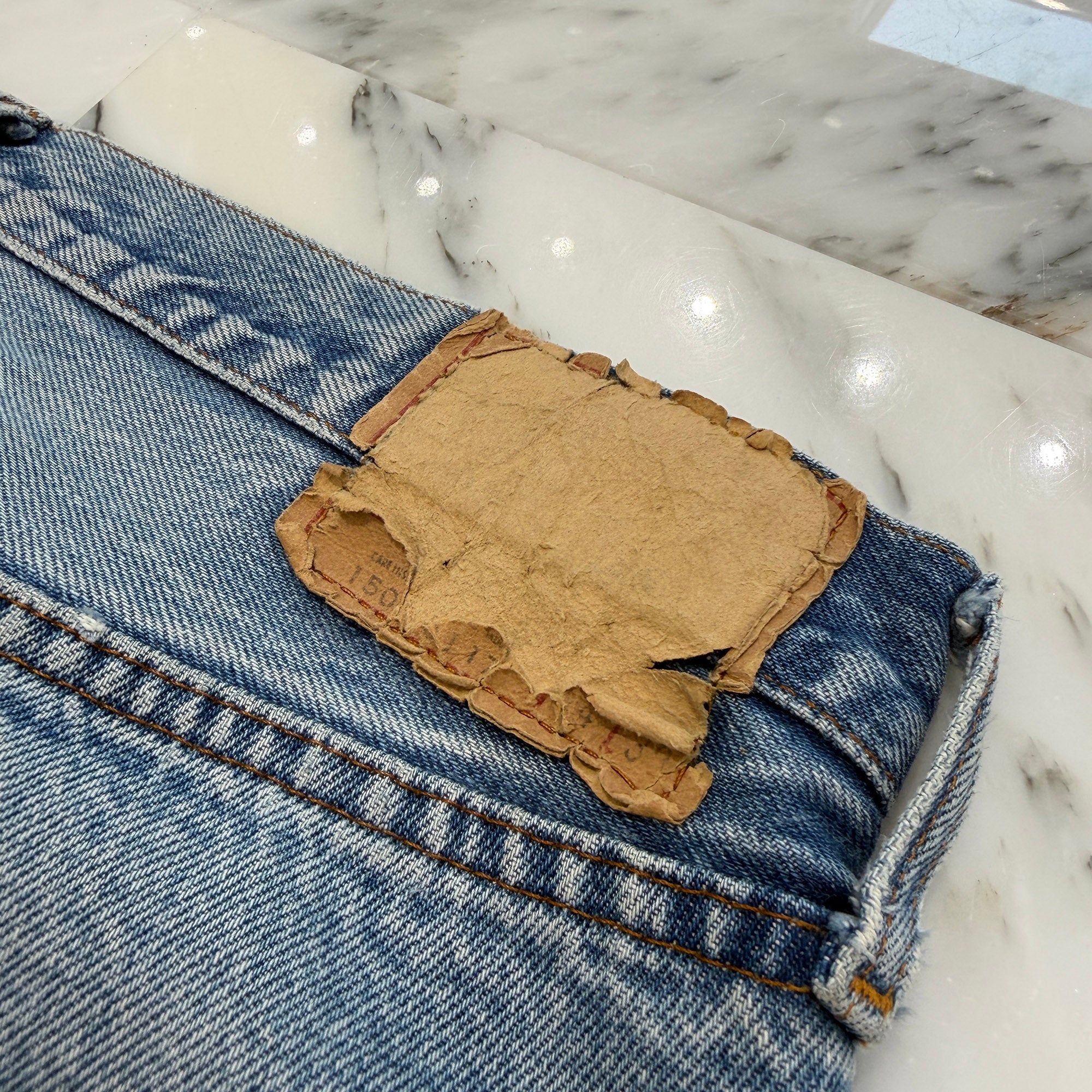 CHROME HEARTS × Levi's VNTG Leather Cross Patch Denim Pants Size 31 クロムハーツ × リーバイス ヴィンテージ レザークロスパッチ デニムパンツ サイズ31