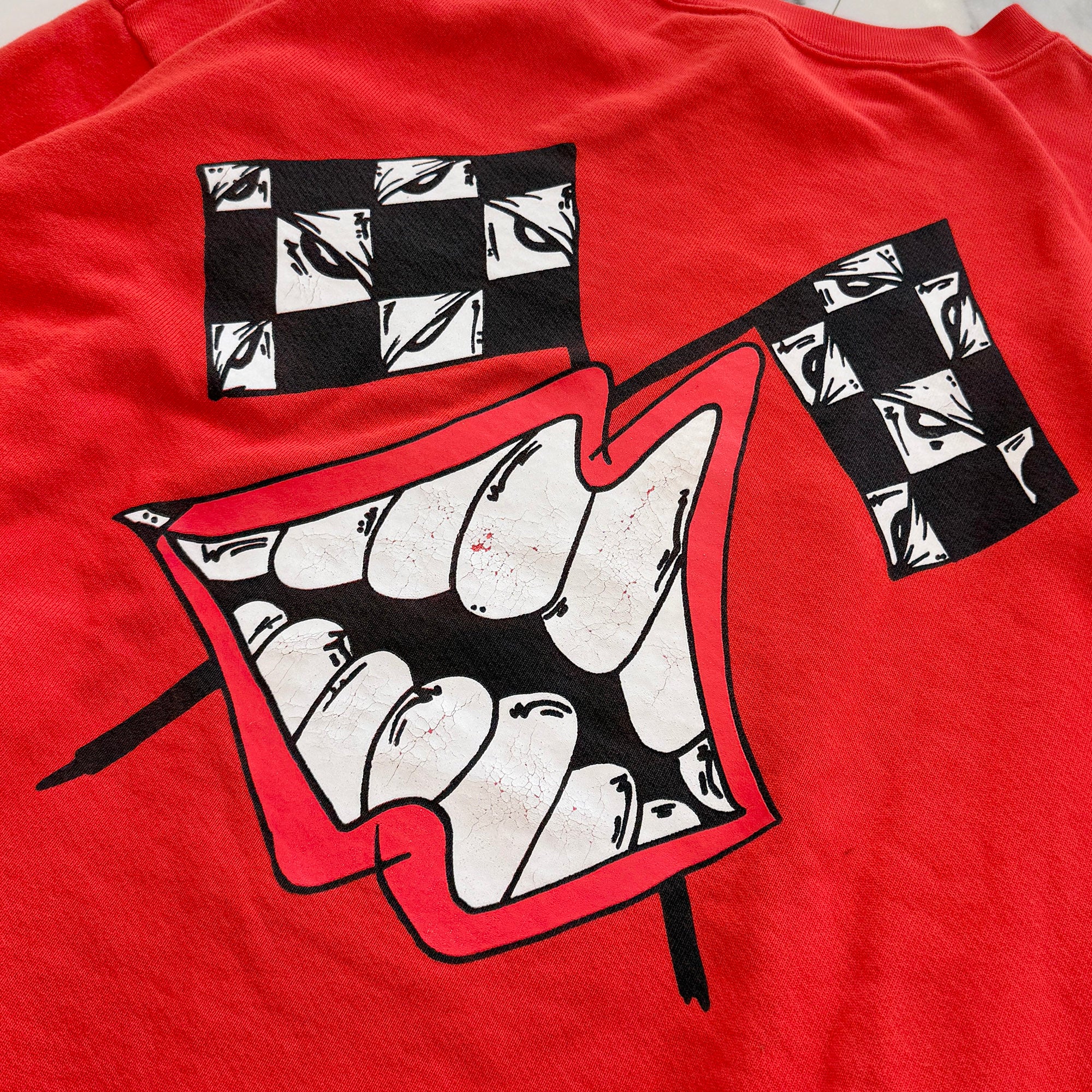 CHROME HEARTS × MATTY BOY PPO Ketchup Crew Neck Sweat Shirt Size L クロムハーツ × マッティボーイ ケチャップ クルーネック スウェットシャツ サイズL