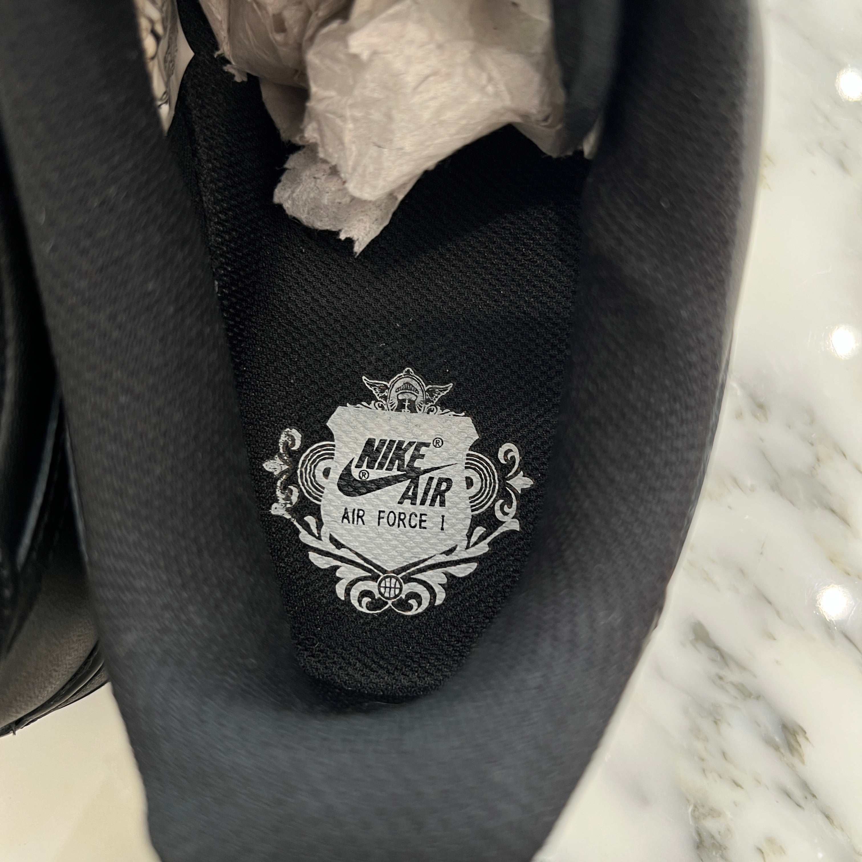 CHROME HEARTS × NIKE AIR FORCE 1 '07 Custom Leather Sneakers Size US10(28.0cm) クロムハーツ×ナイキ エアフォース1 '07 カスタム レザースニーカー サイズ US10(28.0cm)