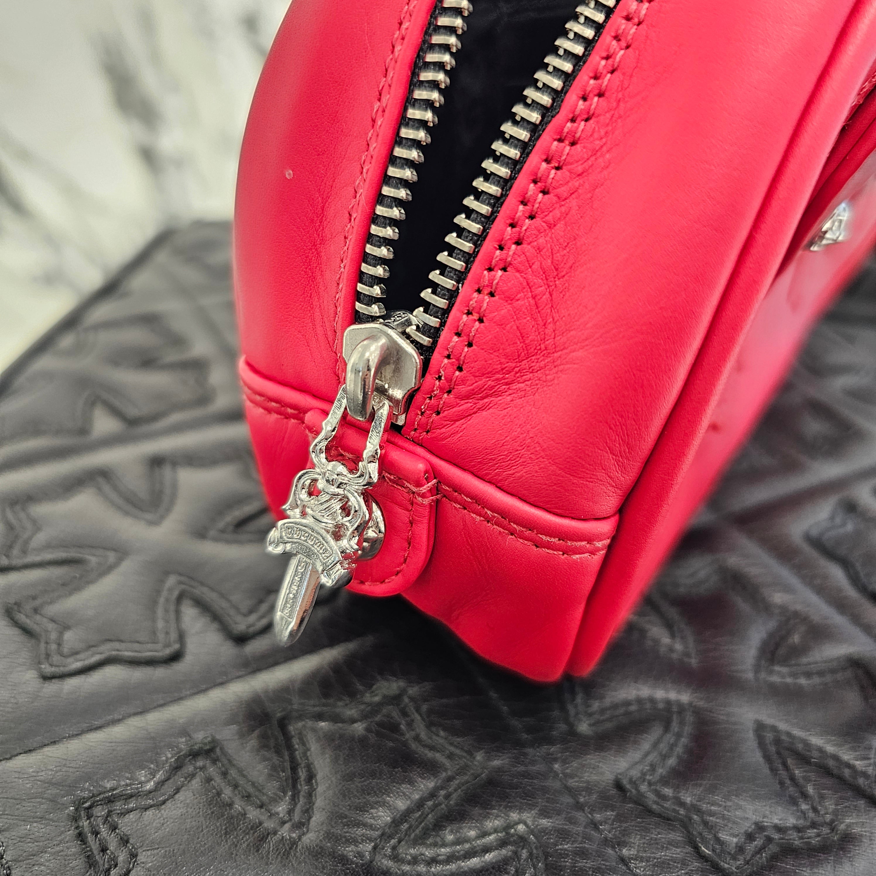 CHROME HEARTS Tiny GYM Cemetery Cross Patch Hand Bag クロムハーツ タイニーCHクロス ジムバッグ