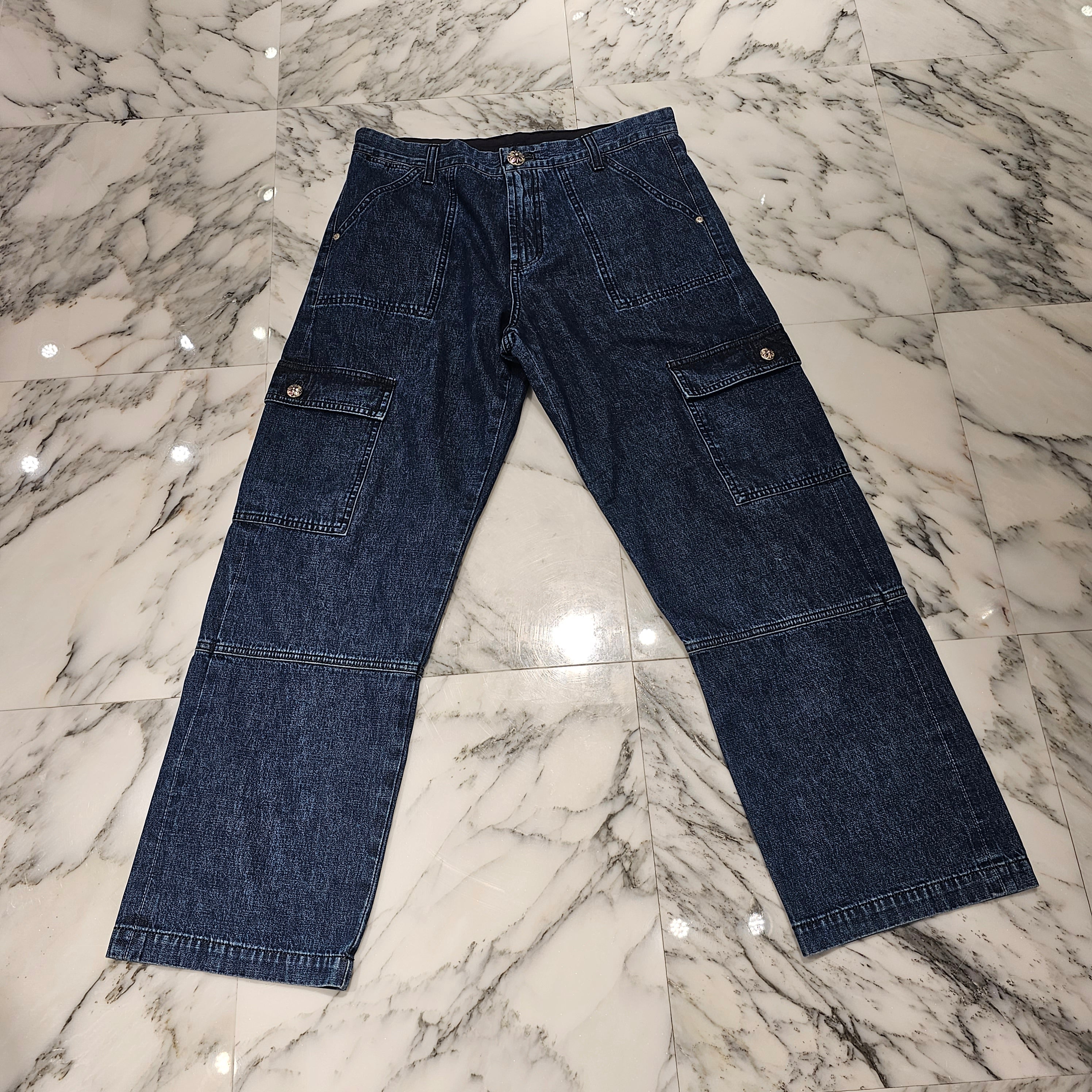 CHROME HEARTS GUMBO Garage Woshed Cross Ball Jeans Size 28 クロムハーツ ガンボガレージ ウォッシュ加工 ジーンズ サイズ28
