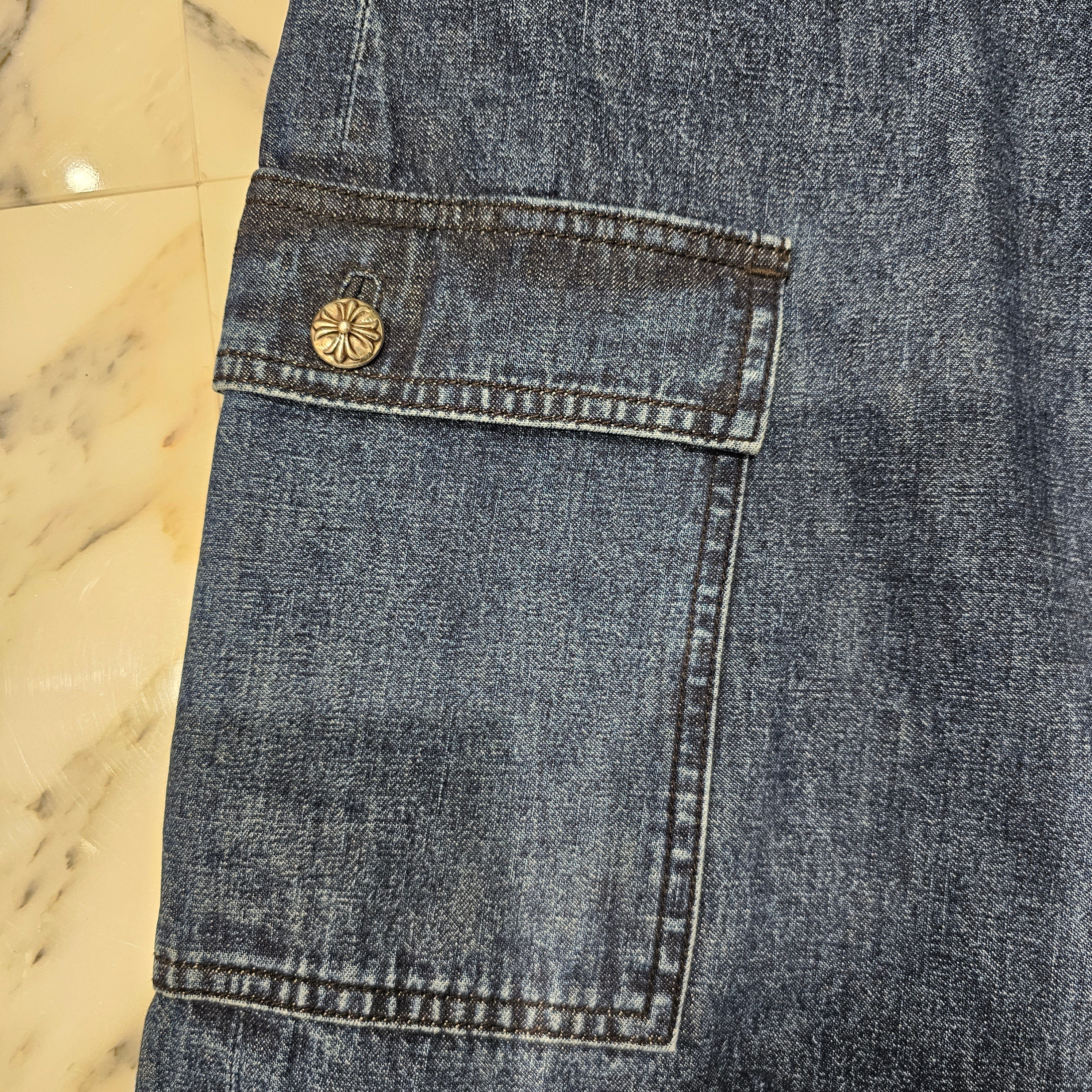 CHROME HEARTS GUMBO Garage Woshed Cross Ball Jeans Size 28 クロムハーツ ガンボガレージ ウォッシュ加工 ジーンズ サイズ28