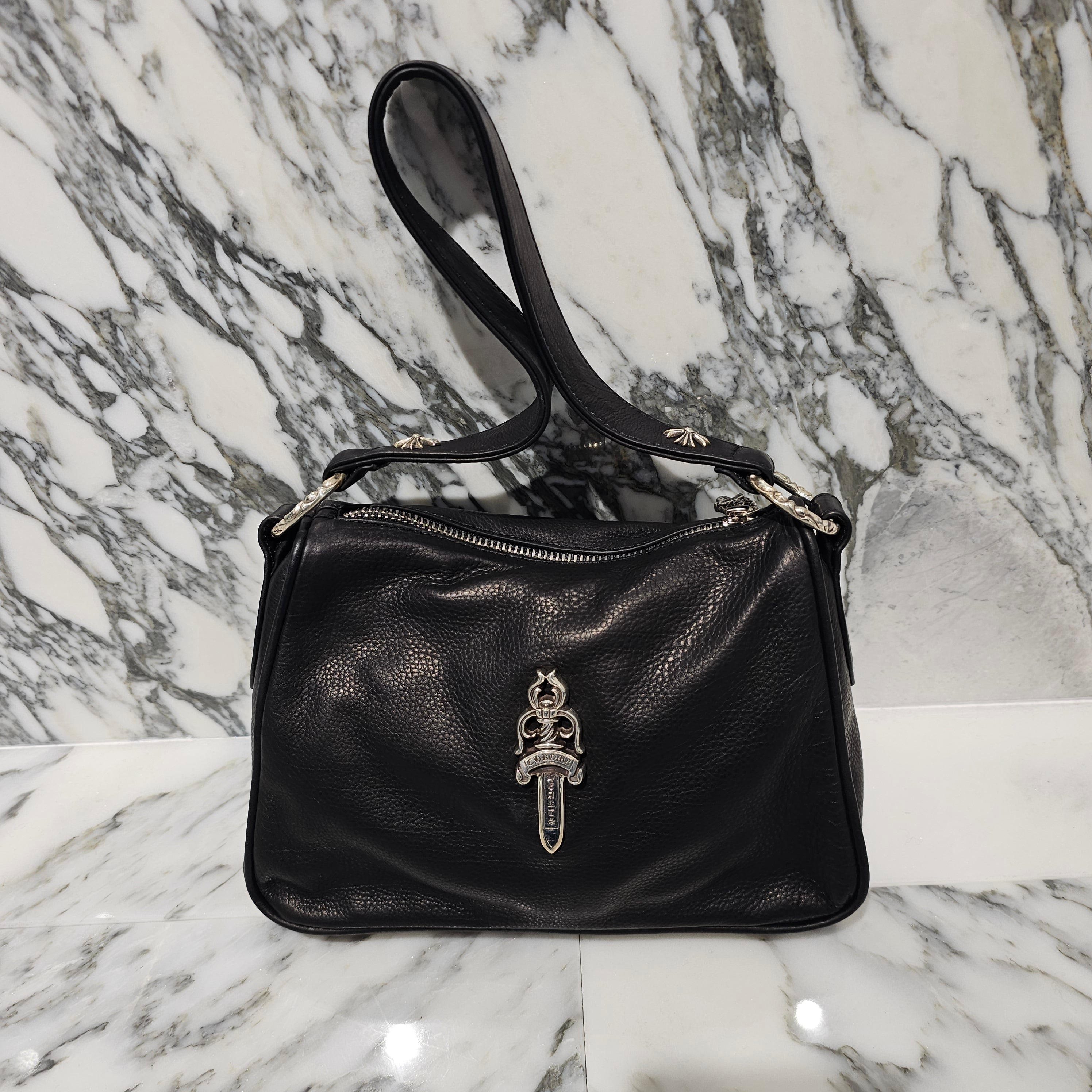 CHROME HEARTS CHICKEN NUGGET Small Leather Shoulder Bag