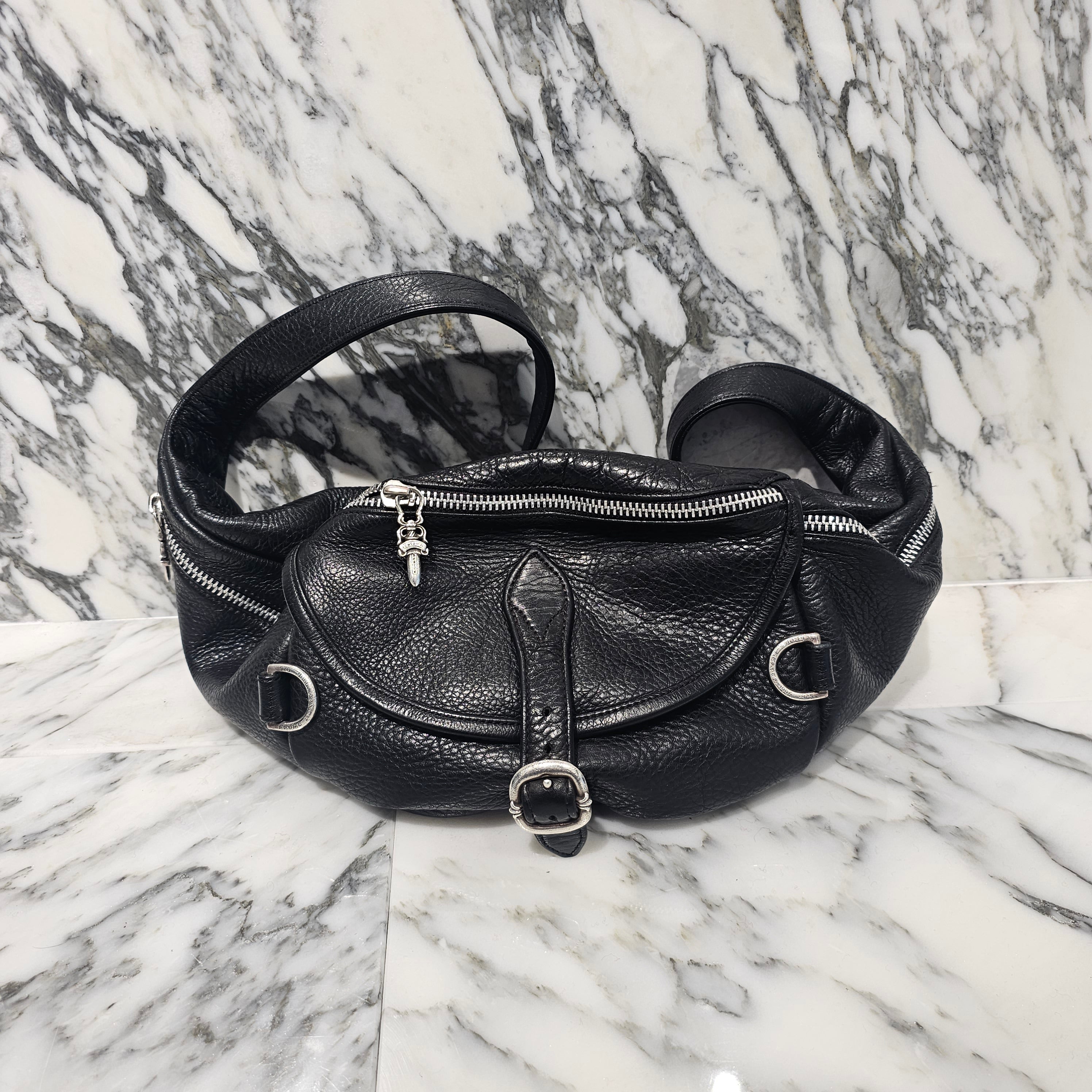 CHROME HEARTS 1 SNAT PACK MEDIUM LEATHER WAIST BAG クロムハーツ 1スナットパック ミディアムレザー ウェストバッグ