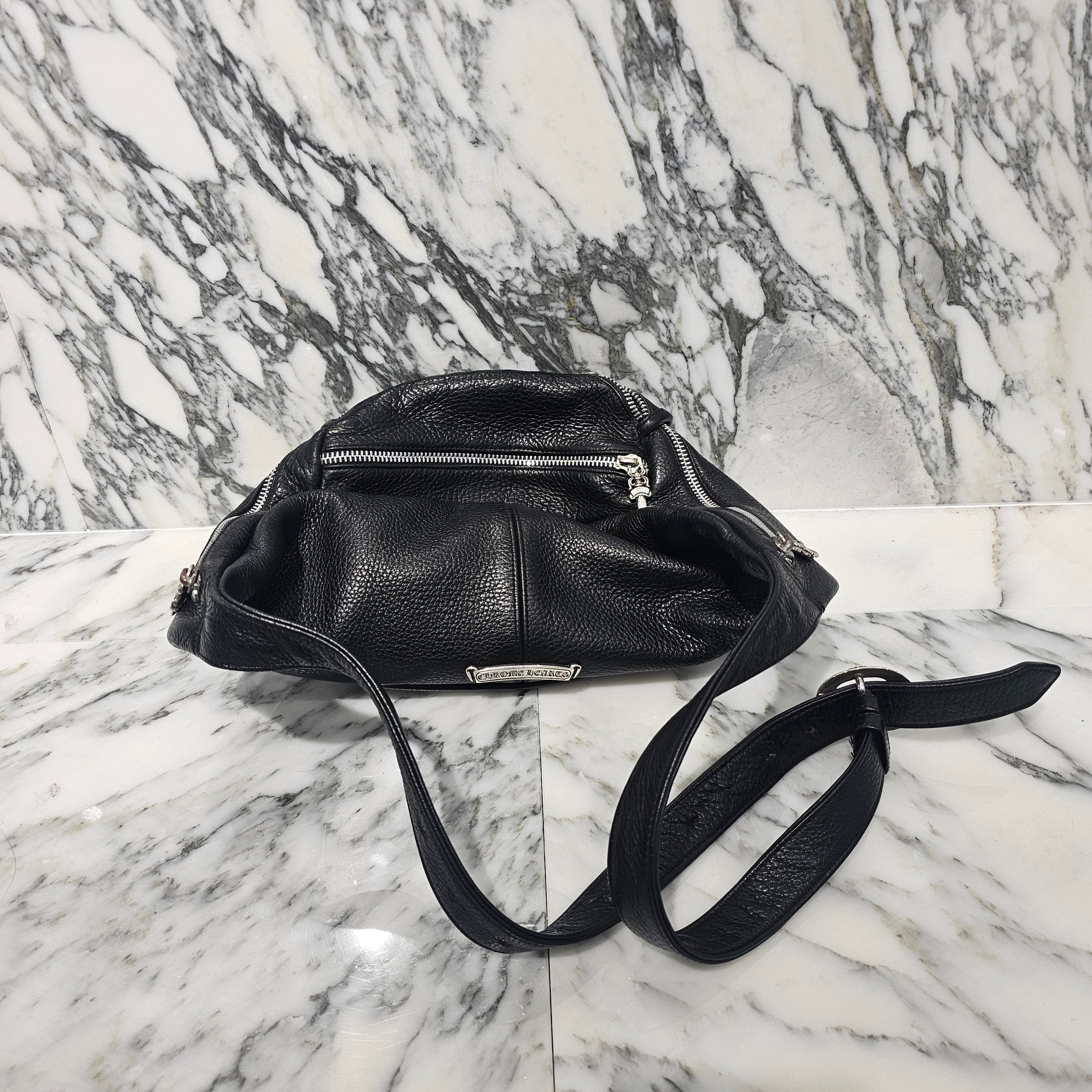 CHROME HEARTS 1 SNAT PACK MEDIUM LEATHER WAIST BAG クロムハーツ 1スナットパック ミディアムレザー ウェストバッグ