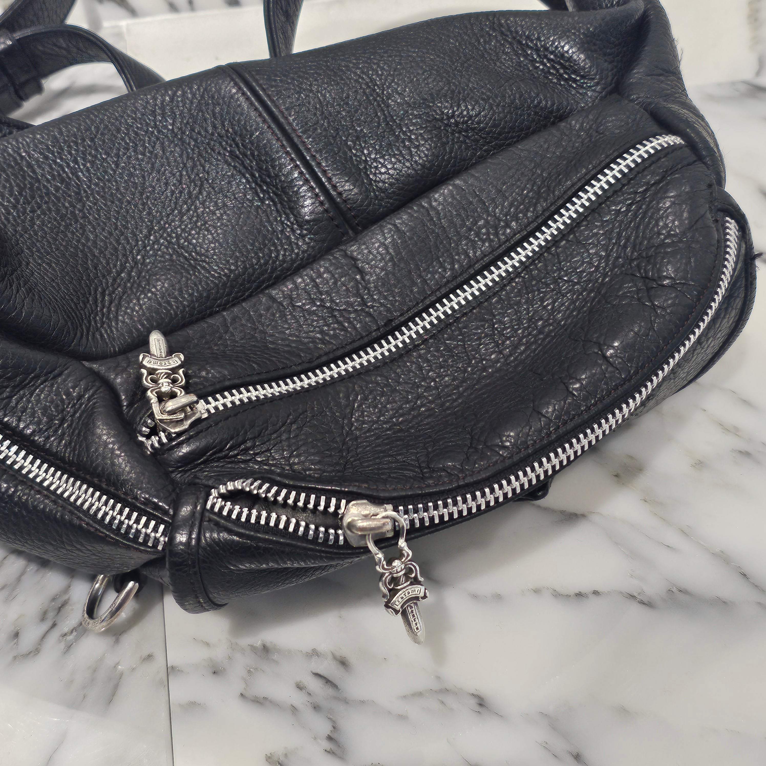 CHROME HEARTS 1 SNAT PACK MEDIUM LEATHER WAIST BAG クロムハーツ 1スナットパック ミディアムレザー ウェストバッグ