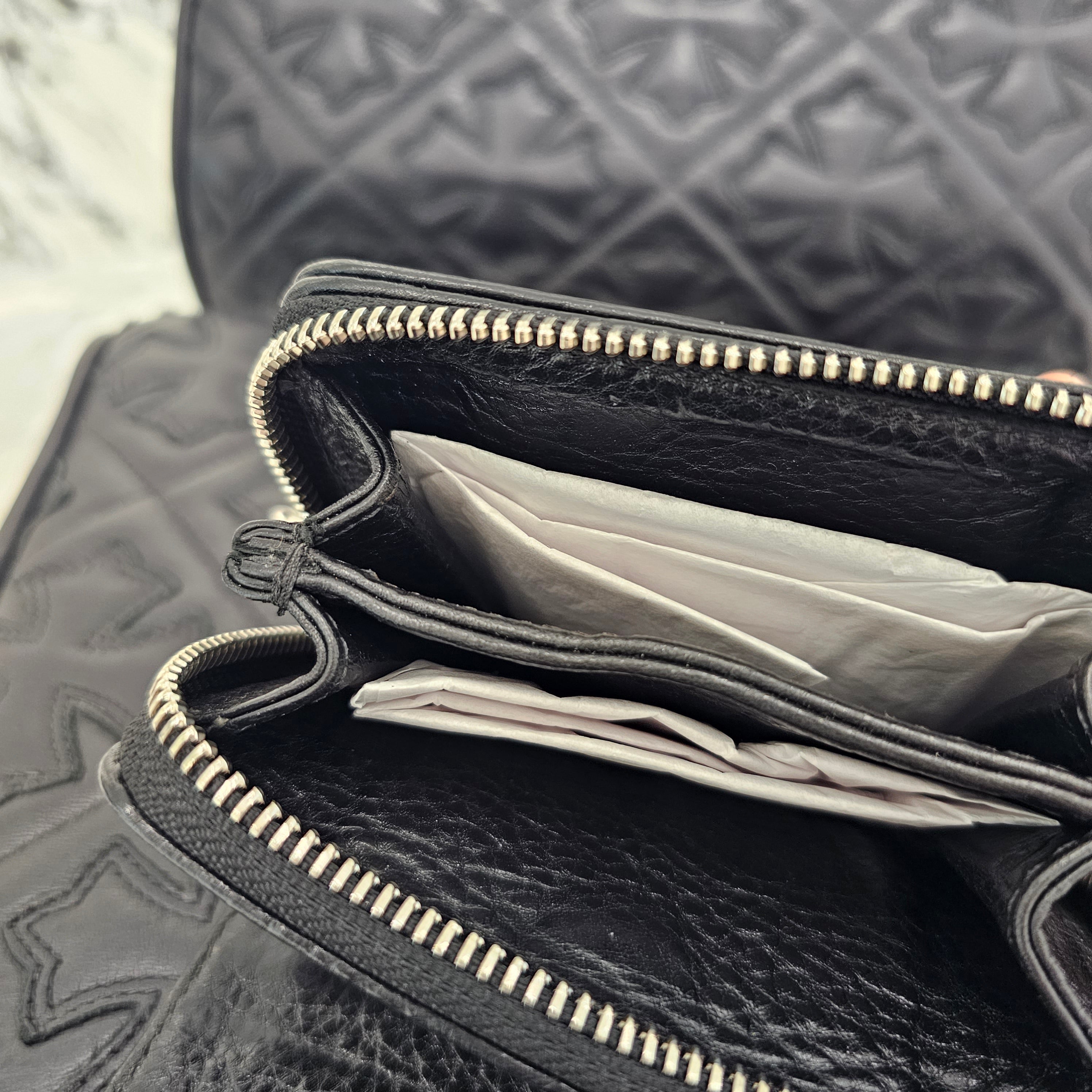 CHROME HEARTS Square Zip Bill Wallet クロムハーツ スクエアジップ ビルウォレット