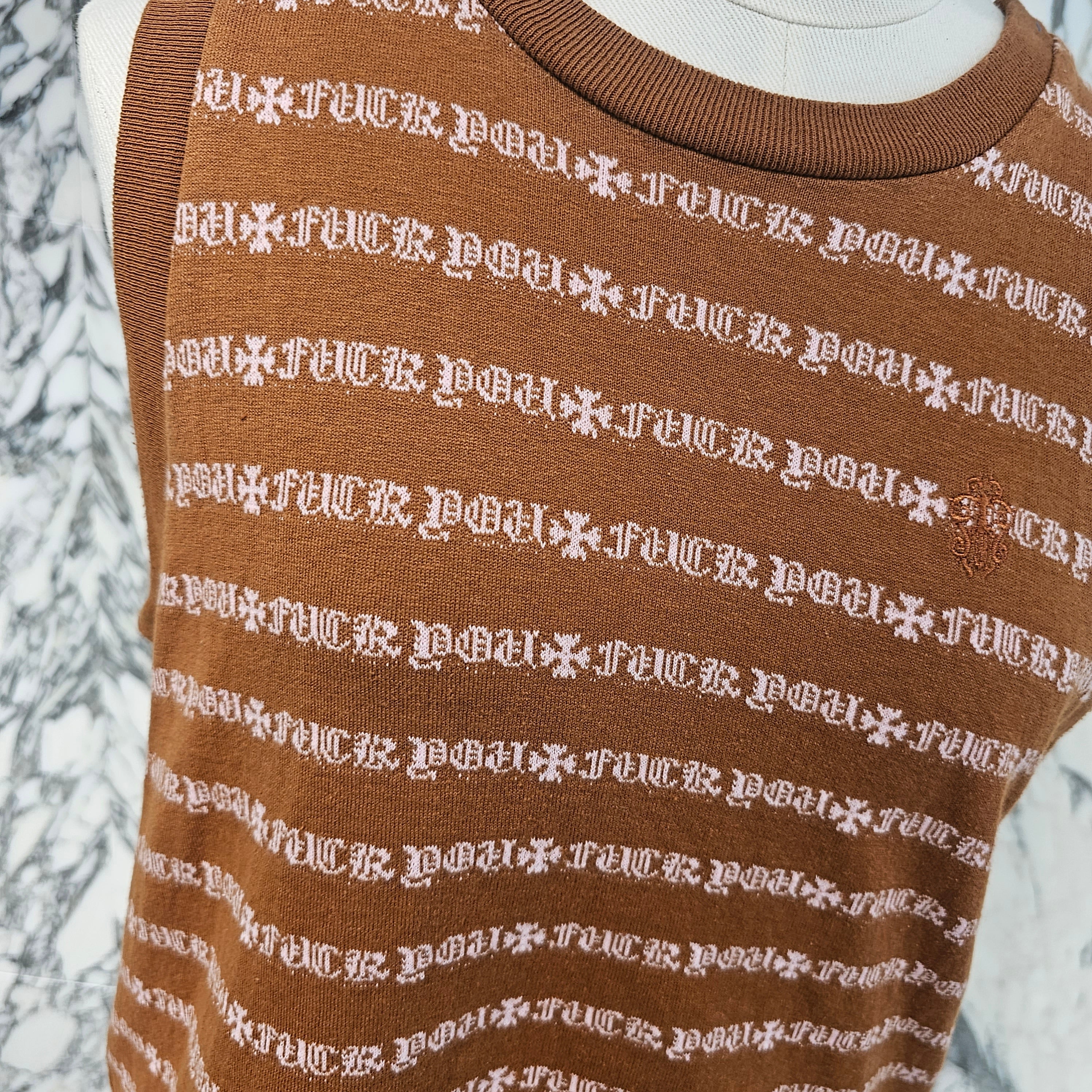 CHROME HEARTS Y NOT Vine Dagger Embroidery Tanktop Size M クロムハーツ ワイノット ヴァインダガー刺繍 タンクトップ サイズM