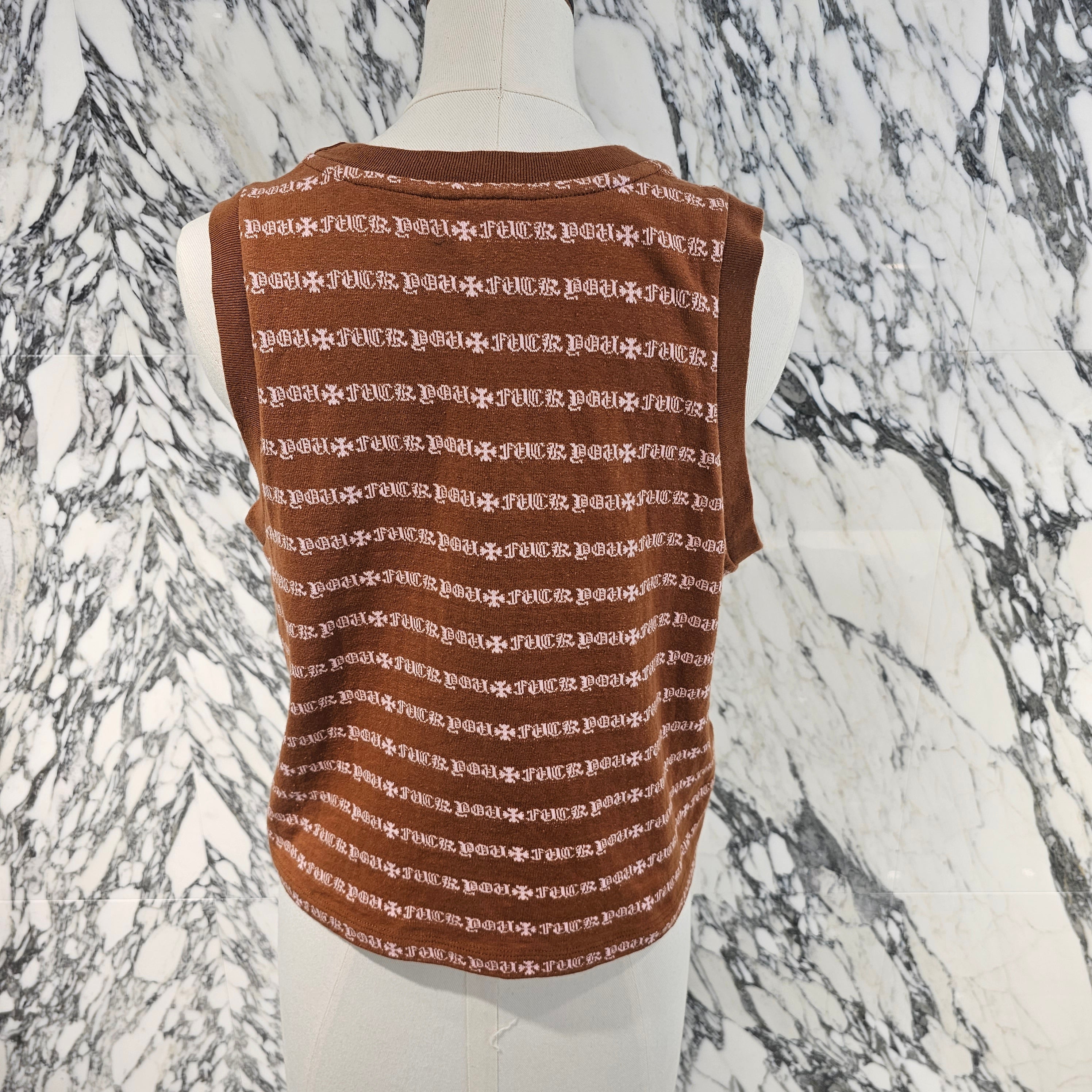 CHROME HEARTS Y NOT Vine Dagger Embroidery Tanktop Size M クロムハーツ ワイノット ヴァインダガー刺繍 タンクトップ サイズM