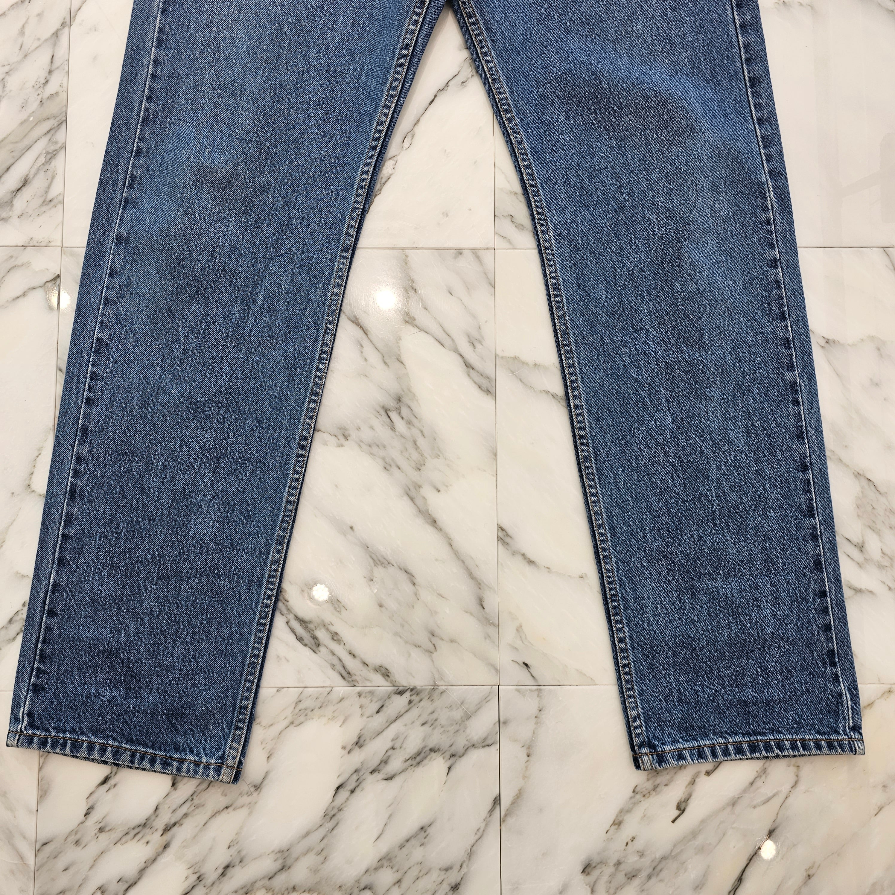 CHROME HEARTS × Levi's 505 VNTG Cross Leather Patch Denim Pants Size 33 クロムハーツ × リーバイス 505 ヴィンテージ クロスレザーパッチ デニムパンツ サイズ33