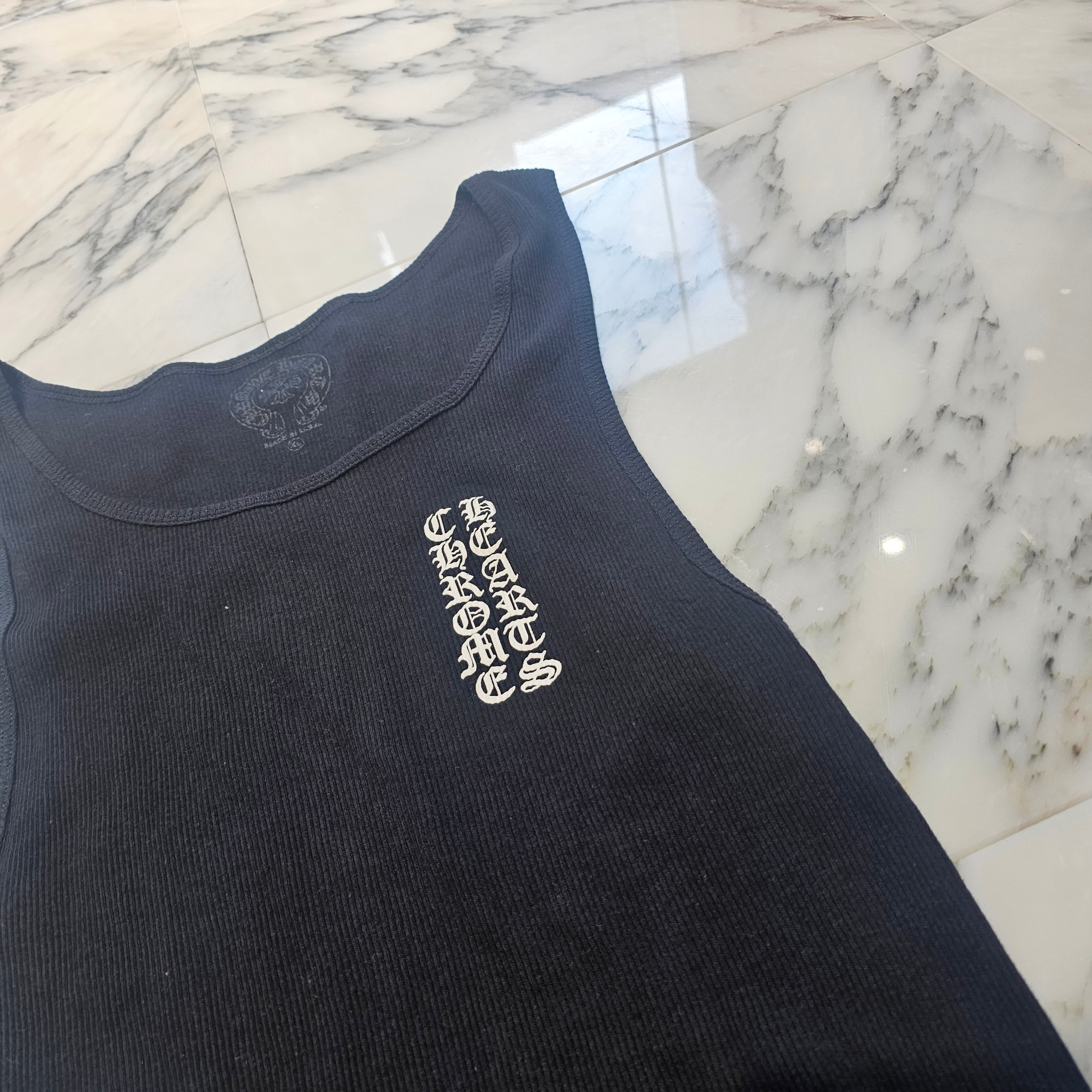 CHROME HEARTS Vertical Side Logo Tank Top Size XL クロムハーツ ヴァーティカル サイドロゴ タンクトップ サイズXL