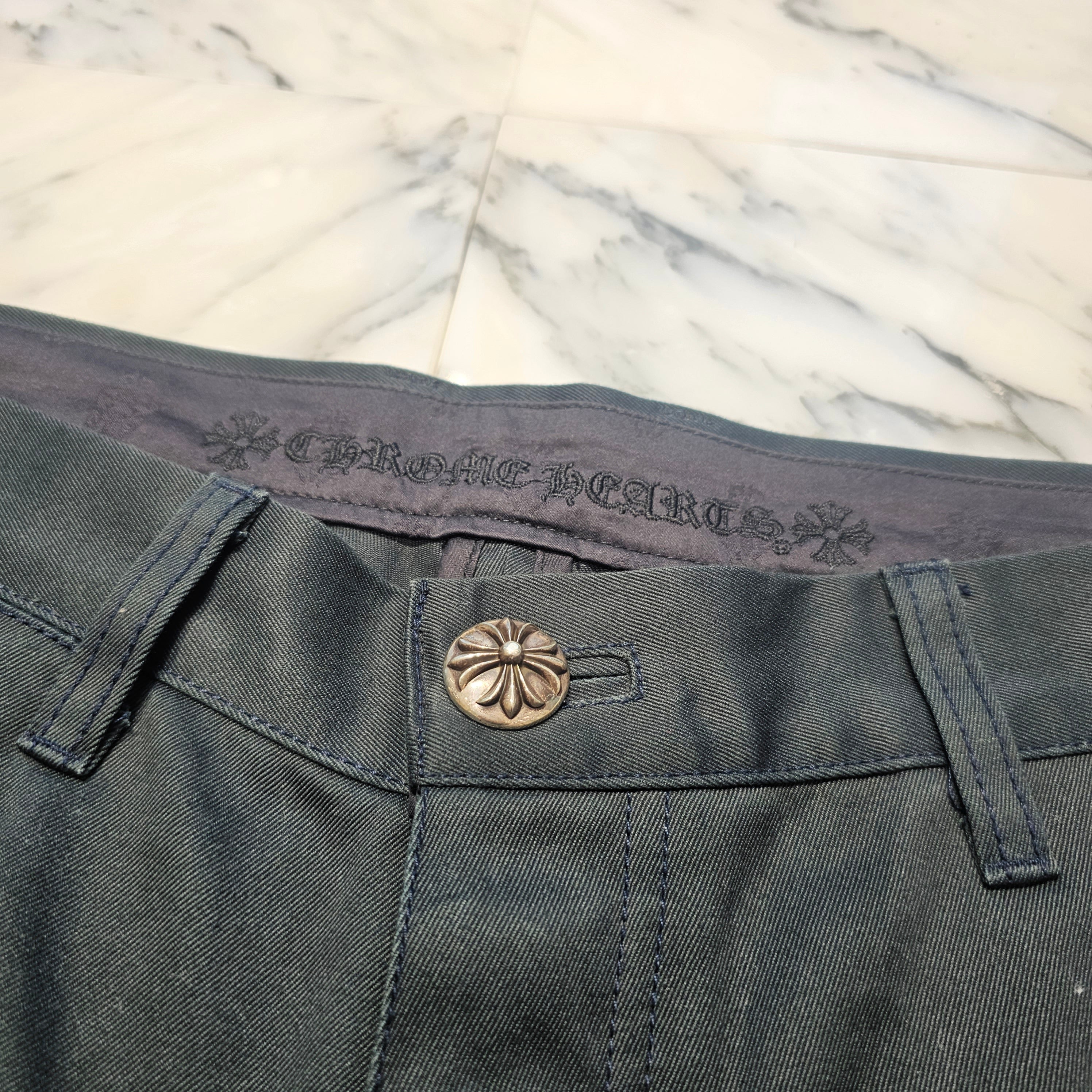CHROME HEARTS Cemetery Leather Cross Patch Chino Pants Size 32 クロムハーツ セメタリー レザークロスパッチ チノパンツ サイズ32