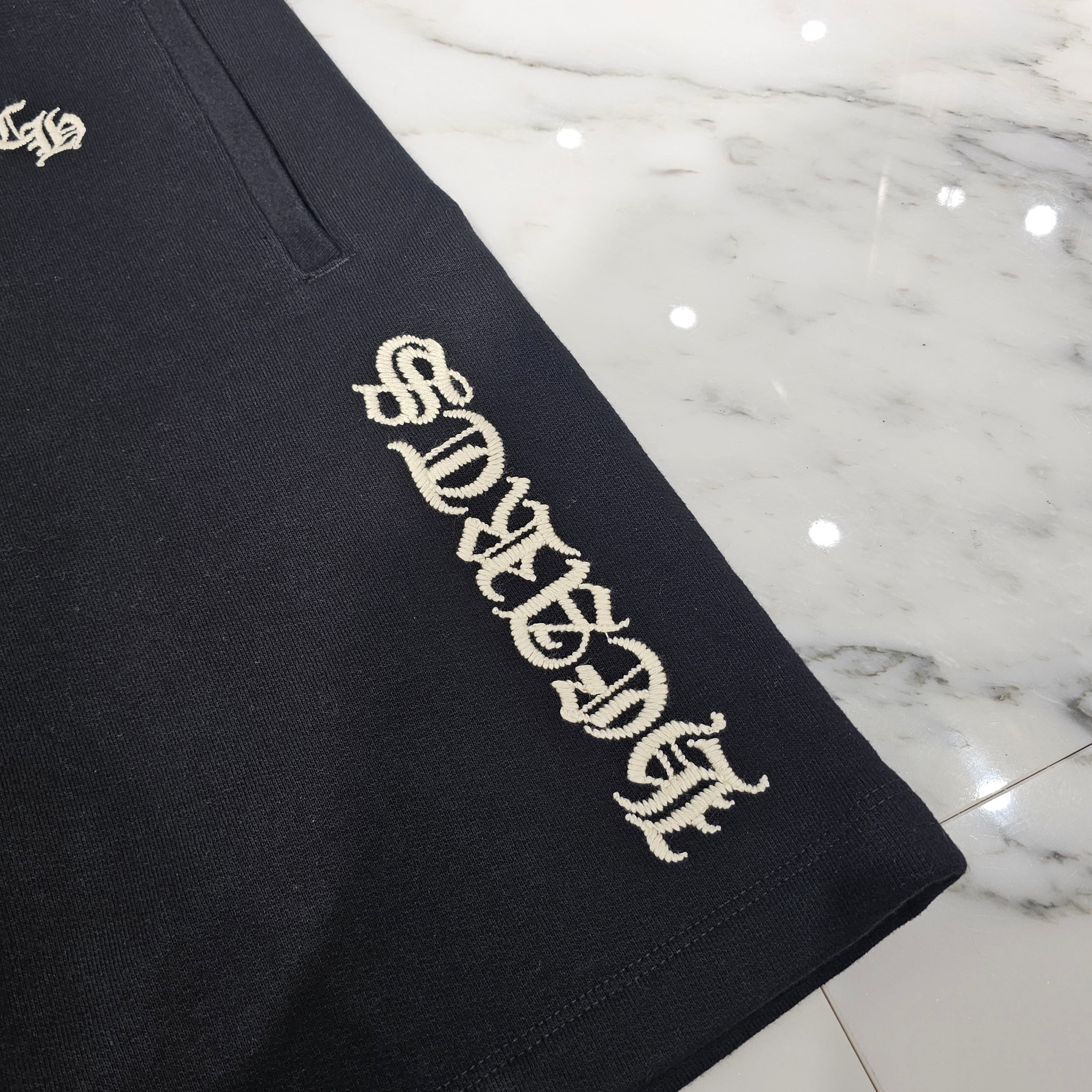 CHROME HEARTS Y NOT SLO RIDE Logo Sweat Half Pants Size M クロムハ