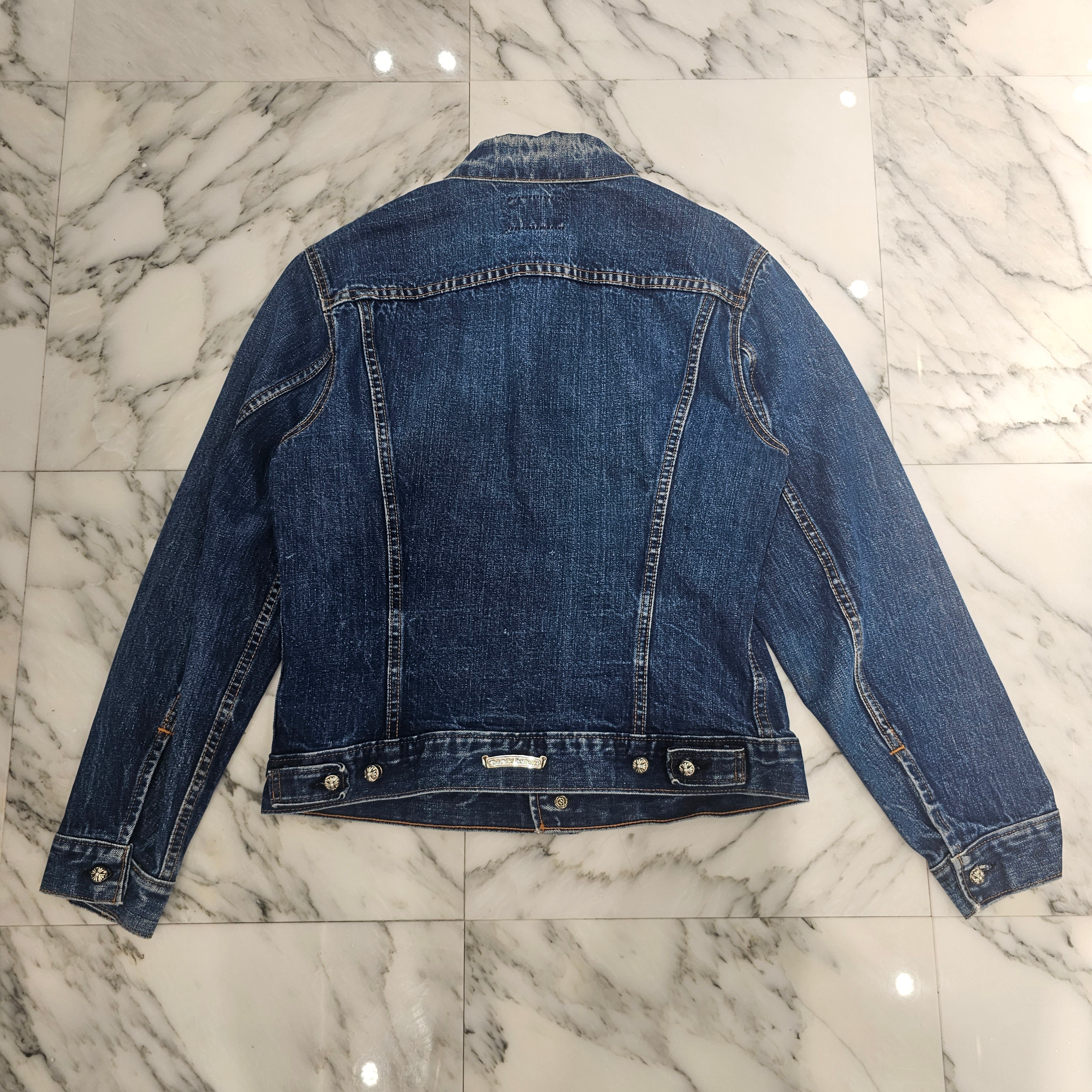 CHROME HEARTS × Levi's Body VNTG Cross Ball Denim Jacket Size S クロムハーツ × リーバイスボディ ヴィンテージ クロスボール デニムジャケット サイズS