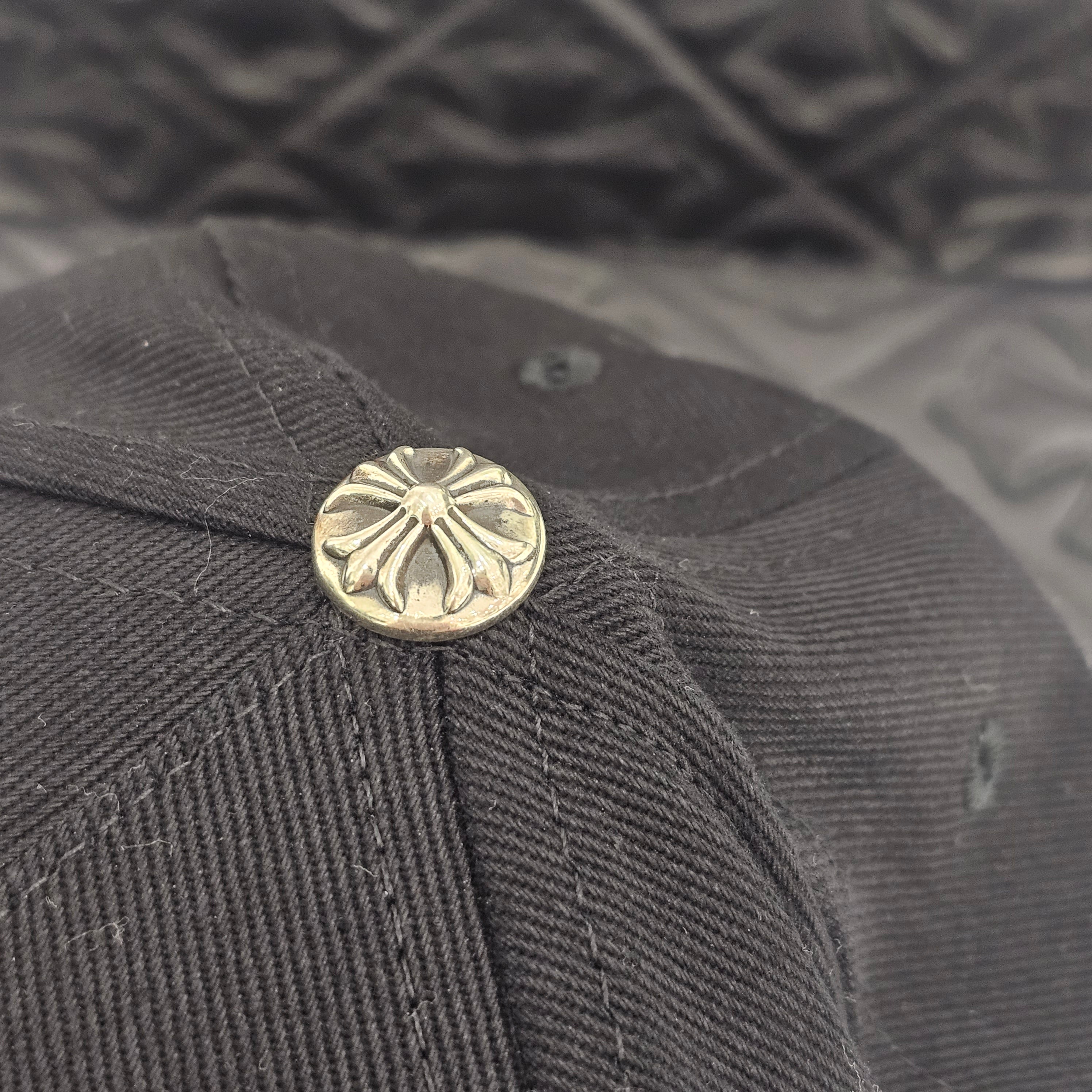 CHROME HEARTS Cross Embroidery Denim Baseball Cap Size ONE SIZE(51-61) クロムハーツ クロス刺繡 デニム ベースボールキャップ サイズONE SIZE(51-61)