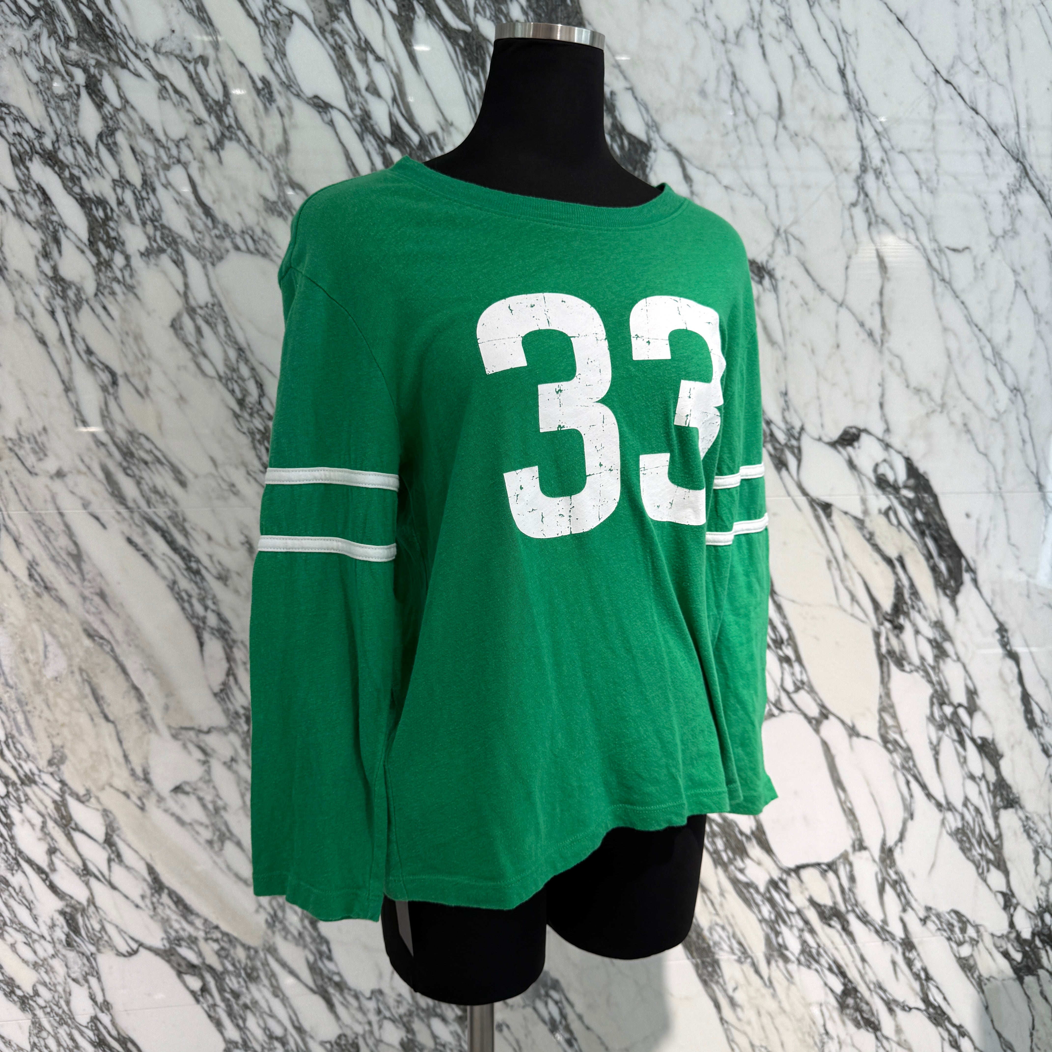 CHROME HEARTS ROLLER SKATES FOOTBALL 33 Horseshoe Long Sleeve Tee