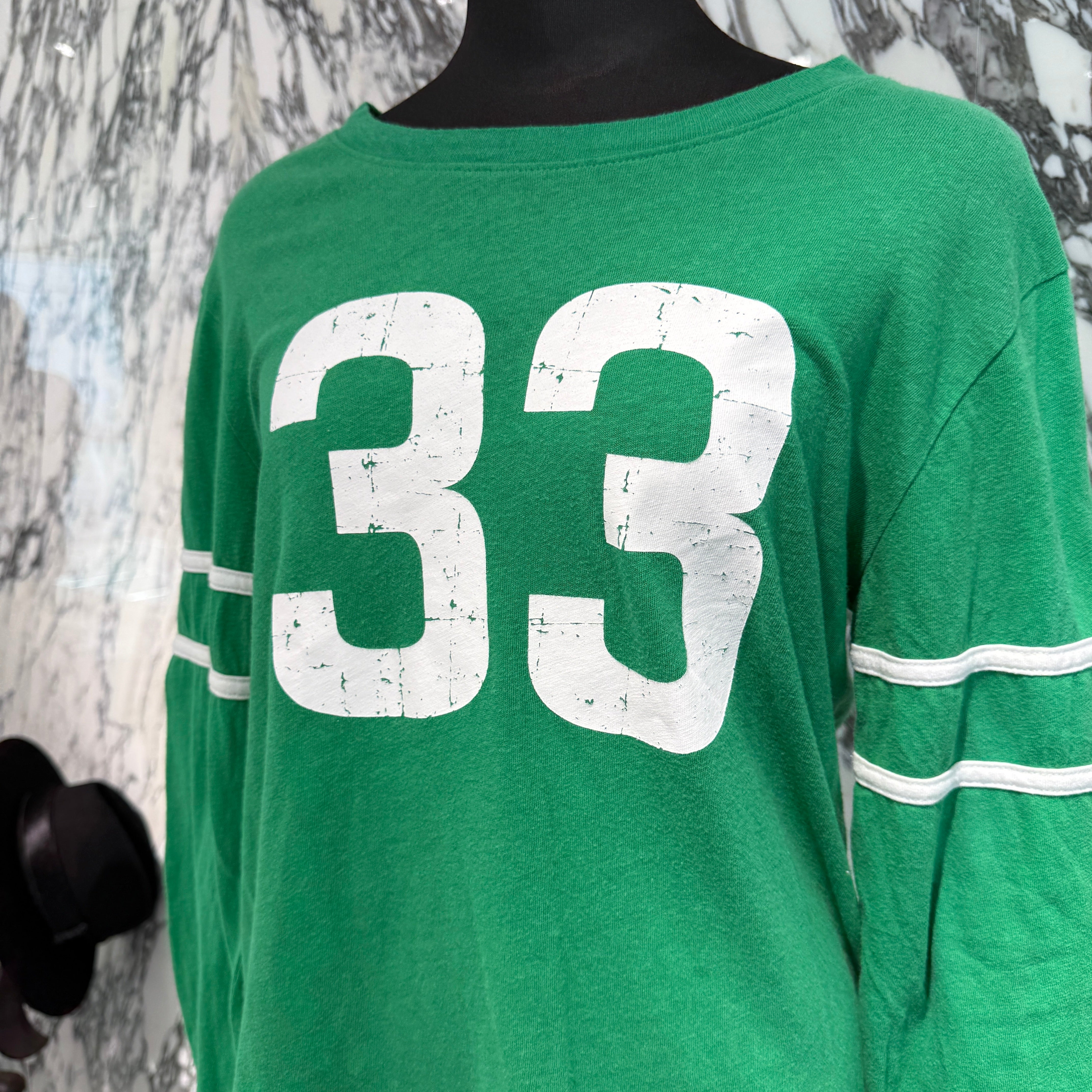 CHROME HEARTS ROLLER SKATES FOOTBALL 33 Horseshoe Long Sleeve Tee