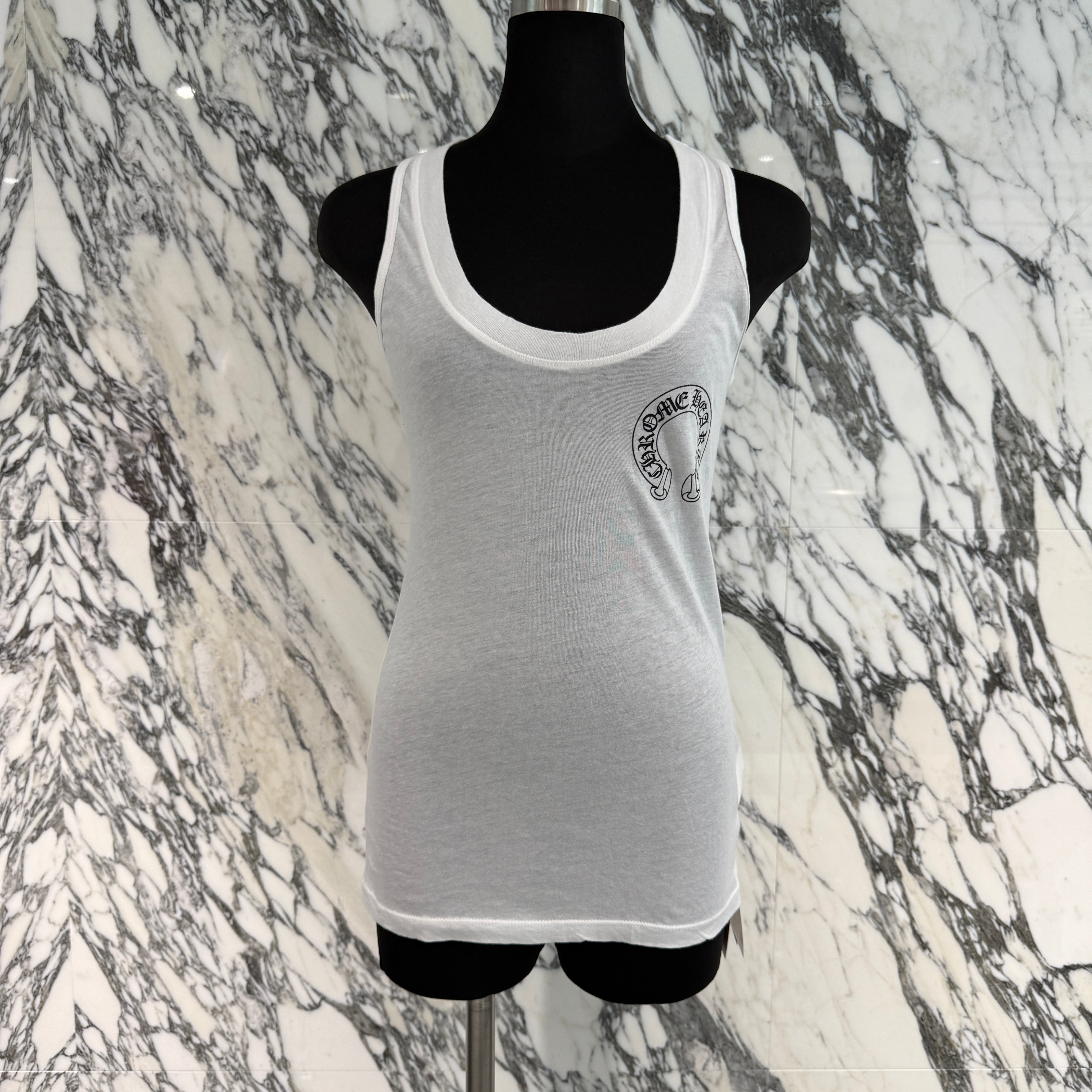 CHROME HEARTS × MATTY BOY Horseshoe Rib Tank Top Size S クロムハーツ × マッティボーイ ホースシュー リブ タンクトップ サイズS