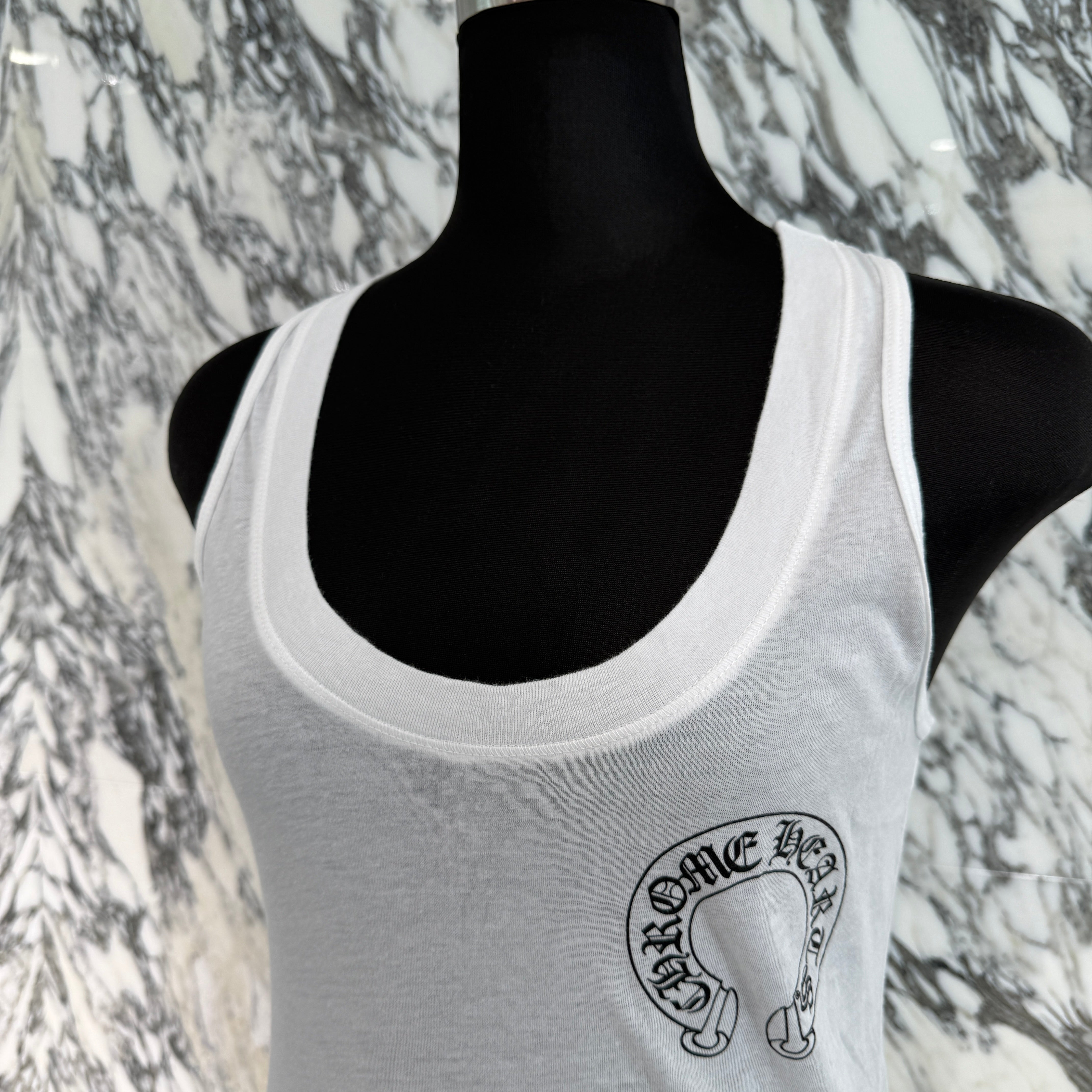 CHROME HEARTS × MATTY BOY Horseshoe Rib Tank Top Size S クロムハーツ × マッティボーイ ホースシュー リブ タンクトップ サイズS