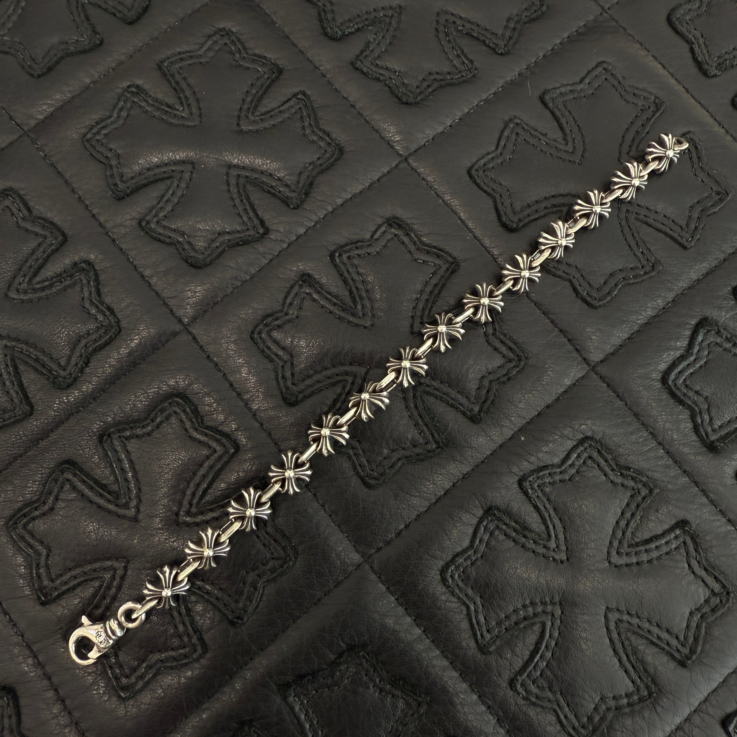 CHROME HEARTS CHROME HEARTS X LINK CH Plus Silver Chain Bracelet 14 LINK クロムハーツ Xリンク CHプラス シルバー チェーン ブレスレット 14リンク