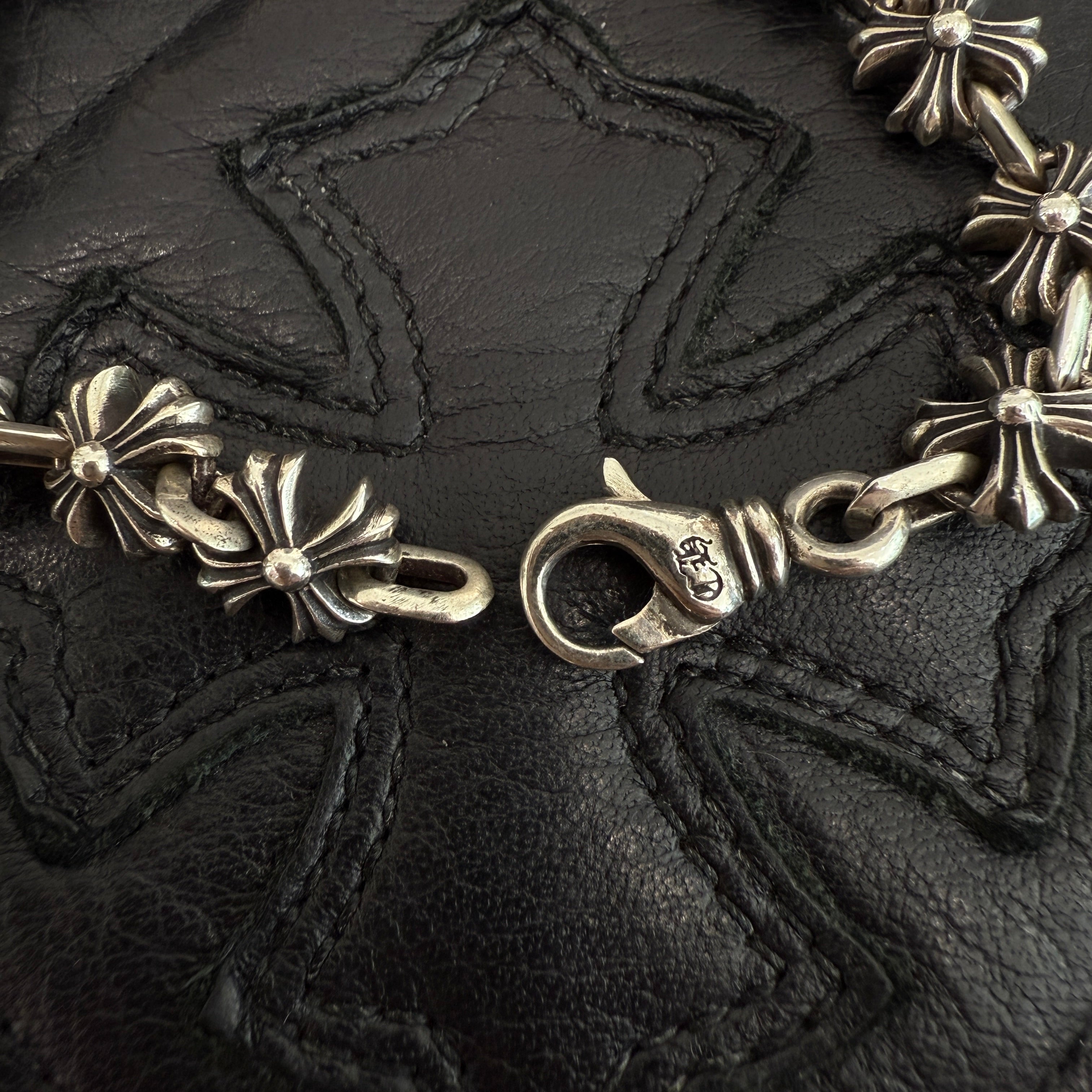 CHROME HEARTS CHROME HEARTS X LINK CH Plus Silver Chain Bracelet