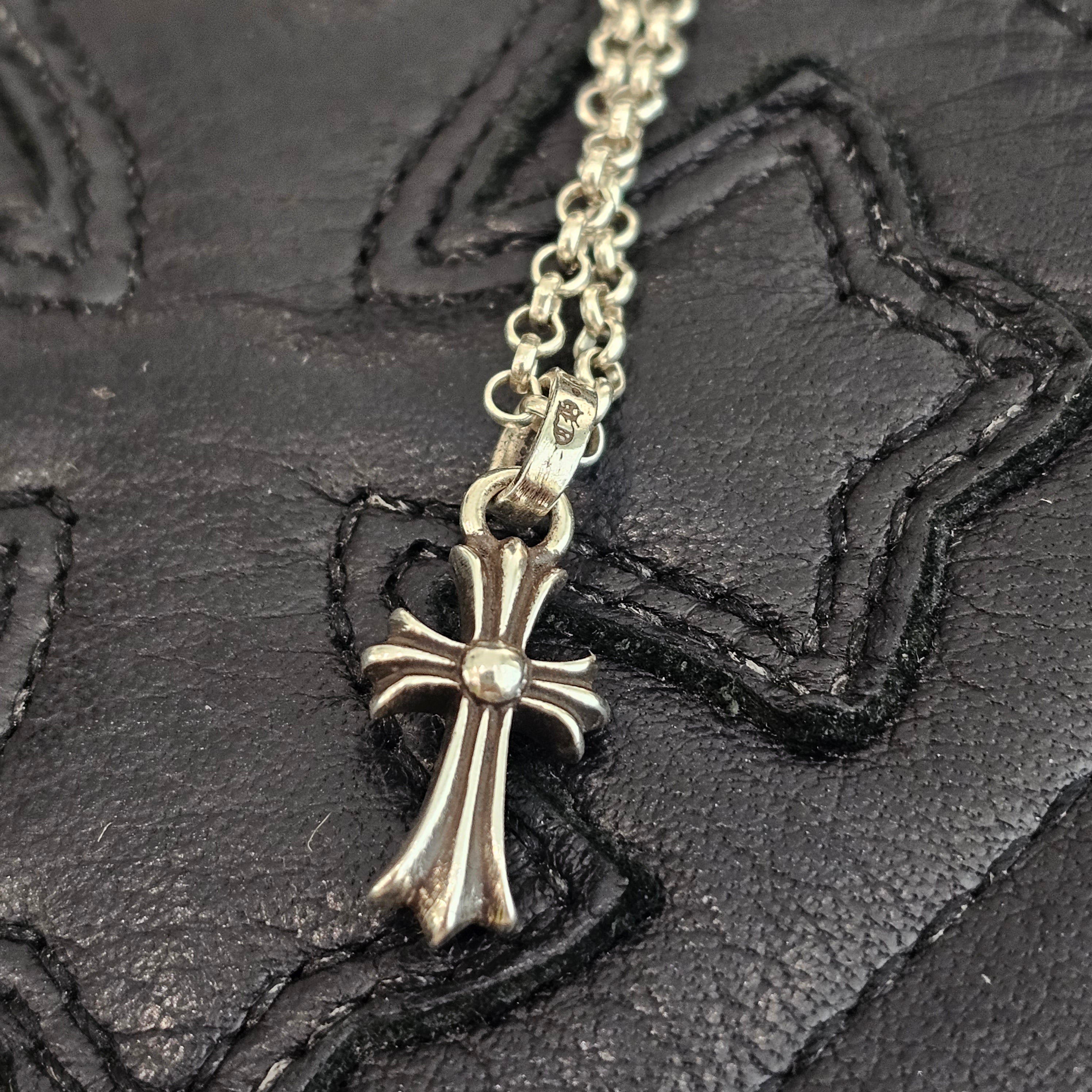 Chromehearts Babyfat チェーン20インチ CHROME HEARTS Baby Fat Charm Pendant Top Roll Chain 20 Inch