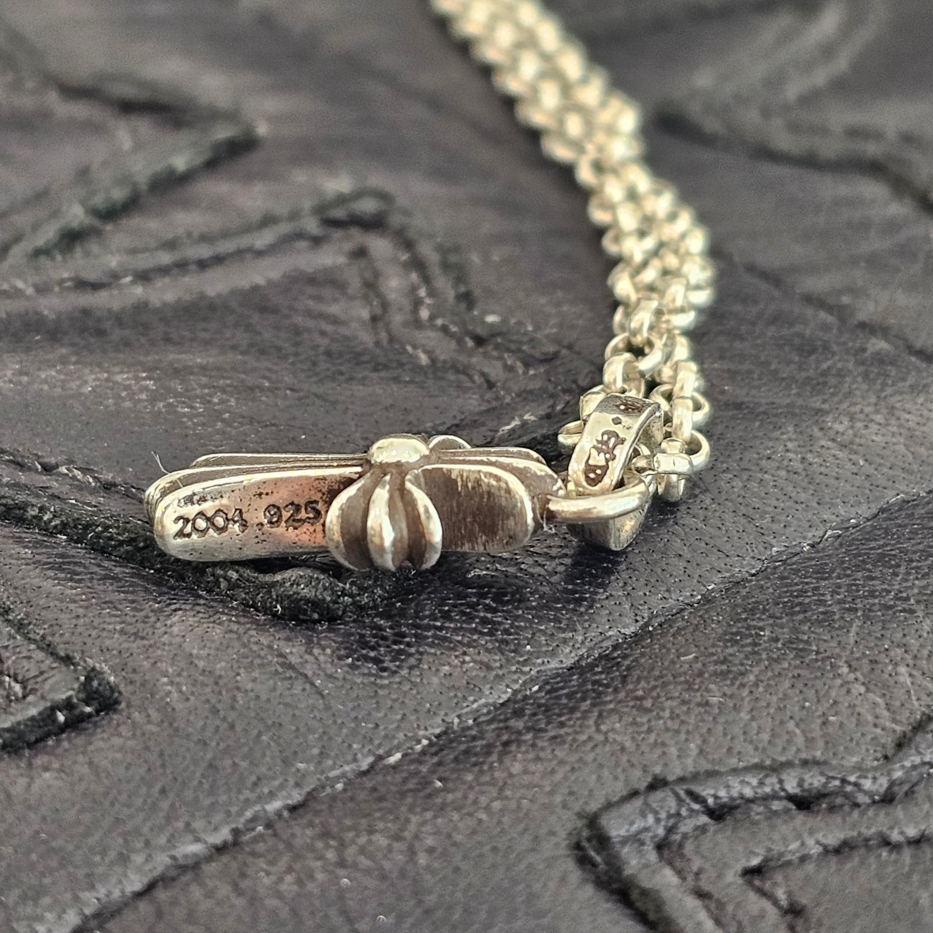 CHROME HEARTS Baby Fat Charm Pendant Top Roll Chain 20 Inch Necklace クロムハーツ ベビーファット チャーム ペンダントトップ ロールチェーン 20インチ ネックレス