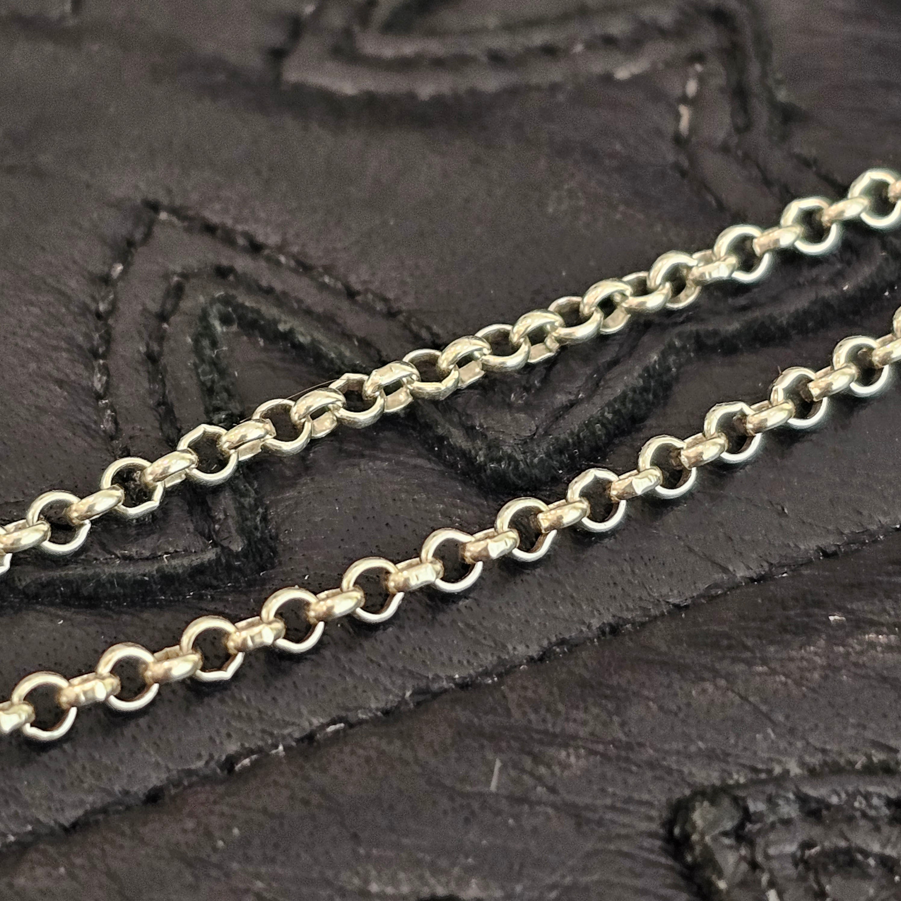 CHROME HEARTS Baby Fat Charm Pendant Top Roll Chain 20 Inch