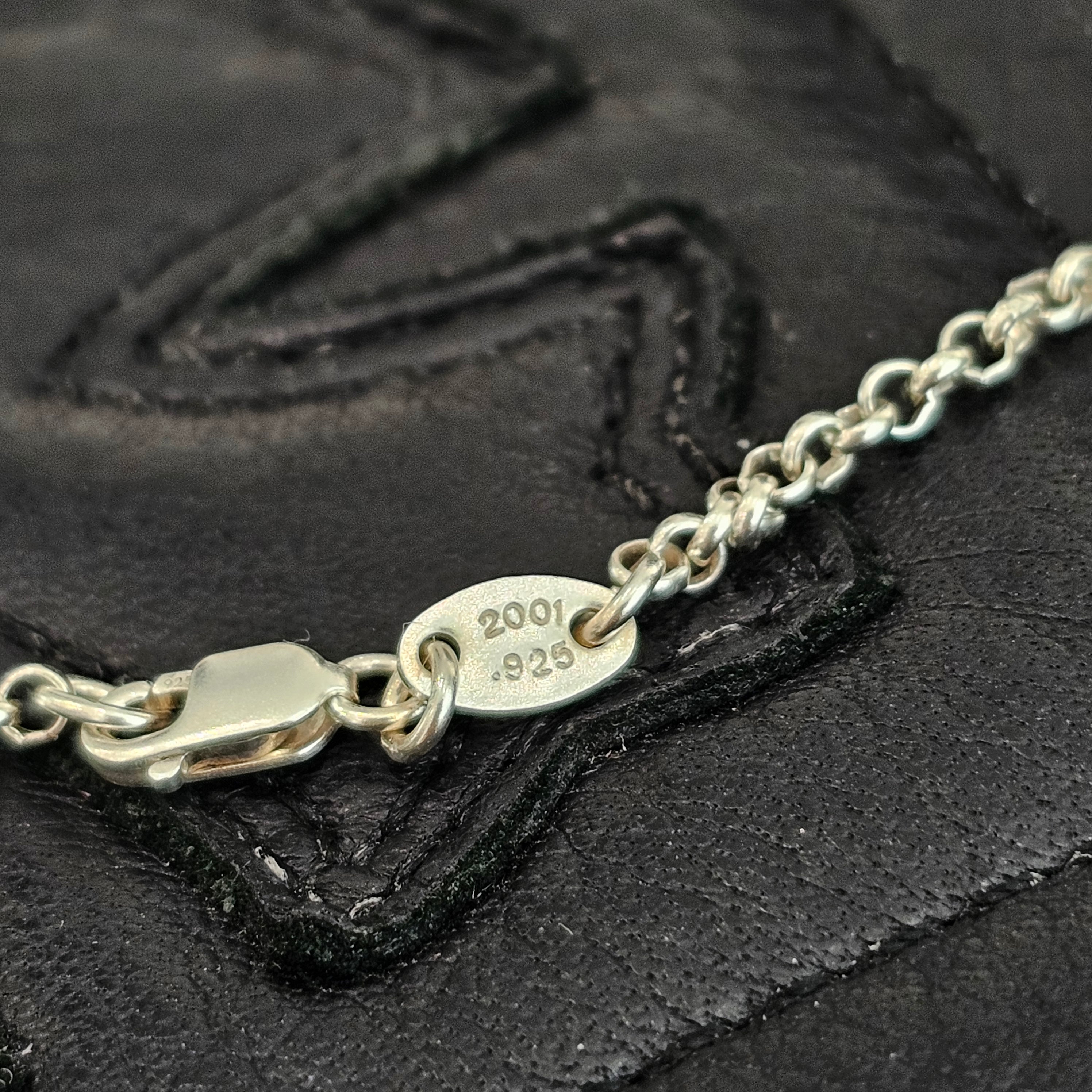 CHROME HEARTS Baby Fat Charm Pendant Top Roll Chain 20 Inch
