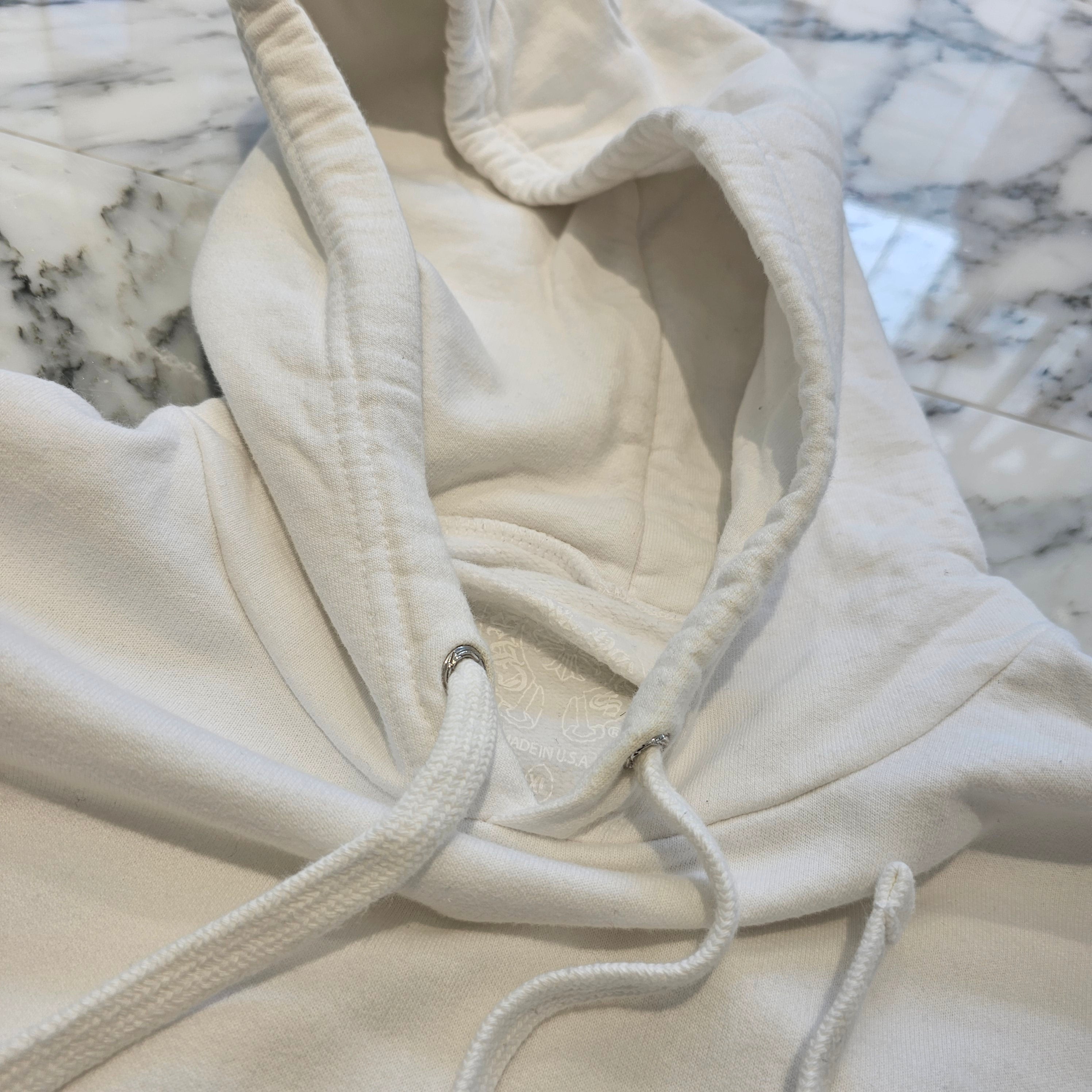 CHROME HEARTS MIAMI Limited Silver Glitter Horseshoe Pullover Hoodie Size XL クロムハーツ マイアミ限定 シルバーグリッター ホースシュー プルオーバー フーディ サイズXL