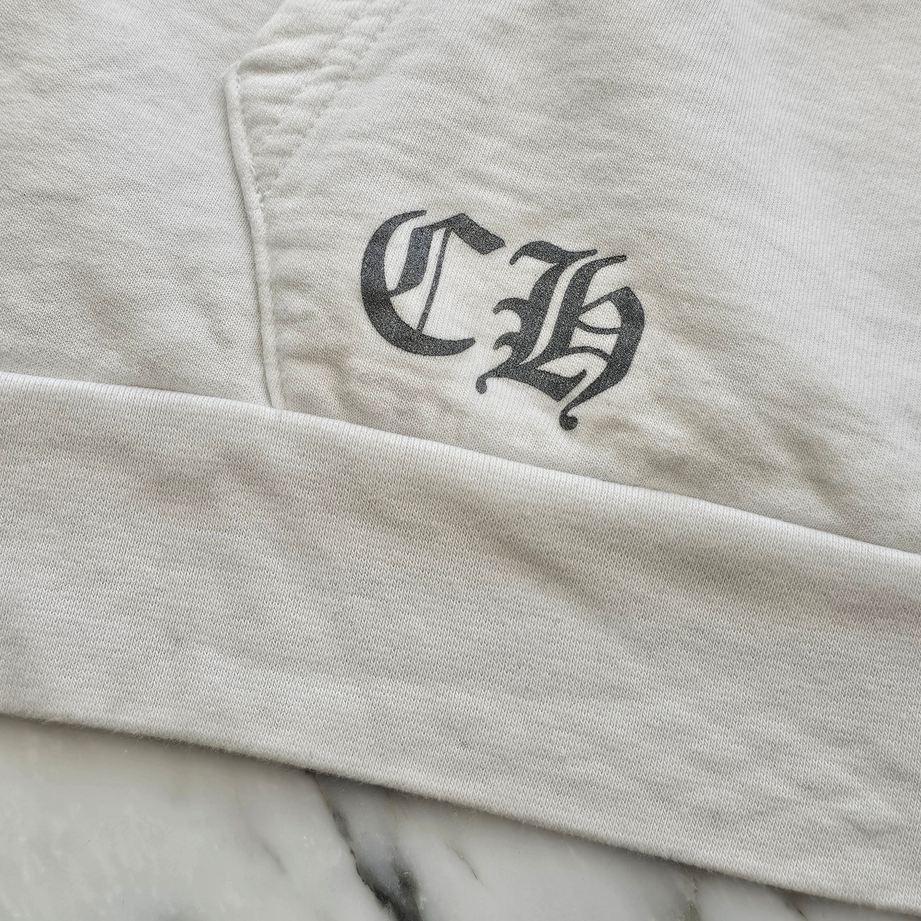 CHROME HEARTS MIAMI Limited Silver Glitter Horseshoe Pullover Hoodie Size XL クロムハーツ マイアミ限定 シルバーグリッター ホースシュー プルオーバー フーディ サイズXL