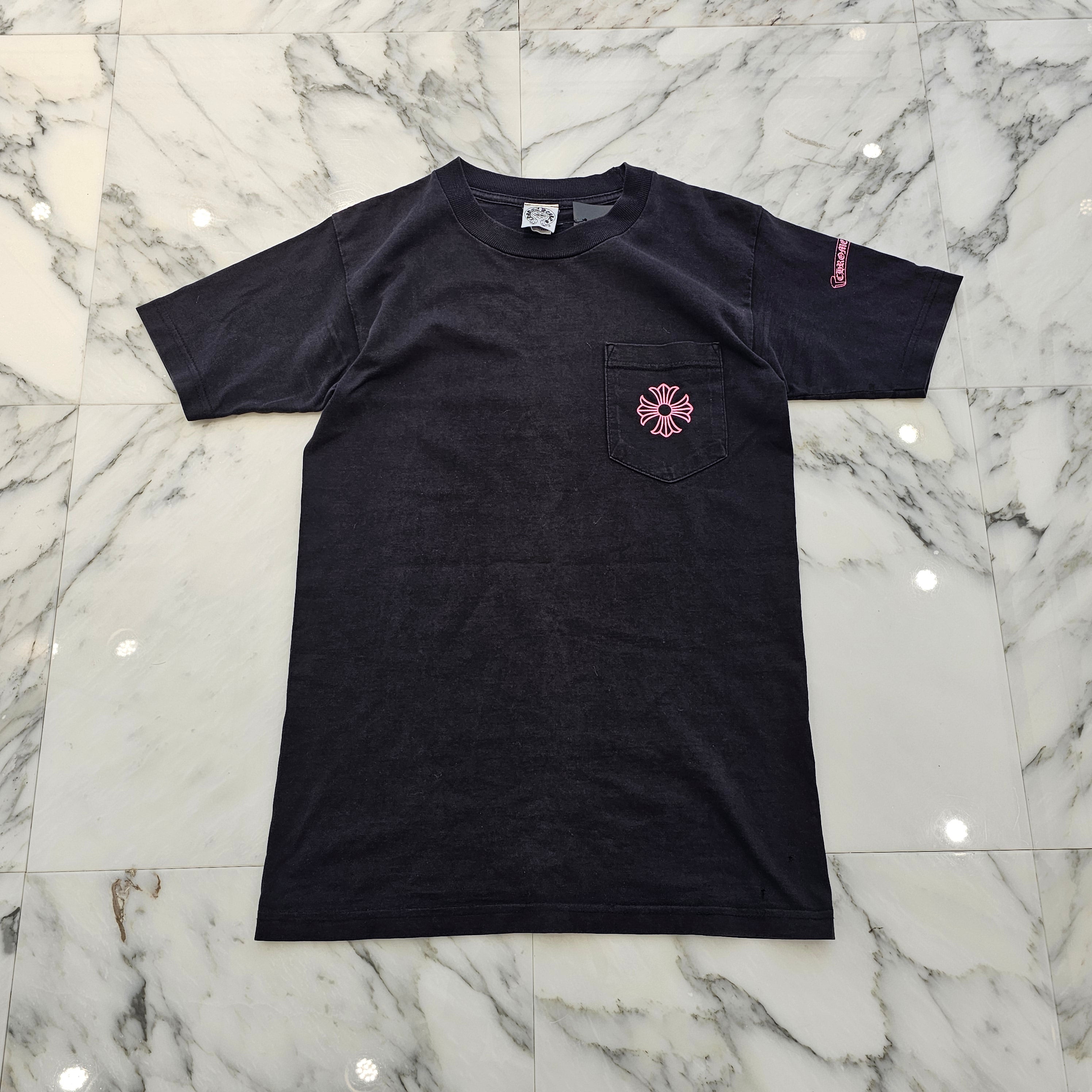 CHROME HEARTS BLACK PINK CH Plus Cross Tee Size S クロムハーツ ブラックピンク CHプラス クロス Tシャツ サイズS